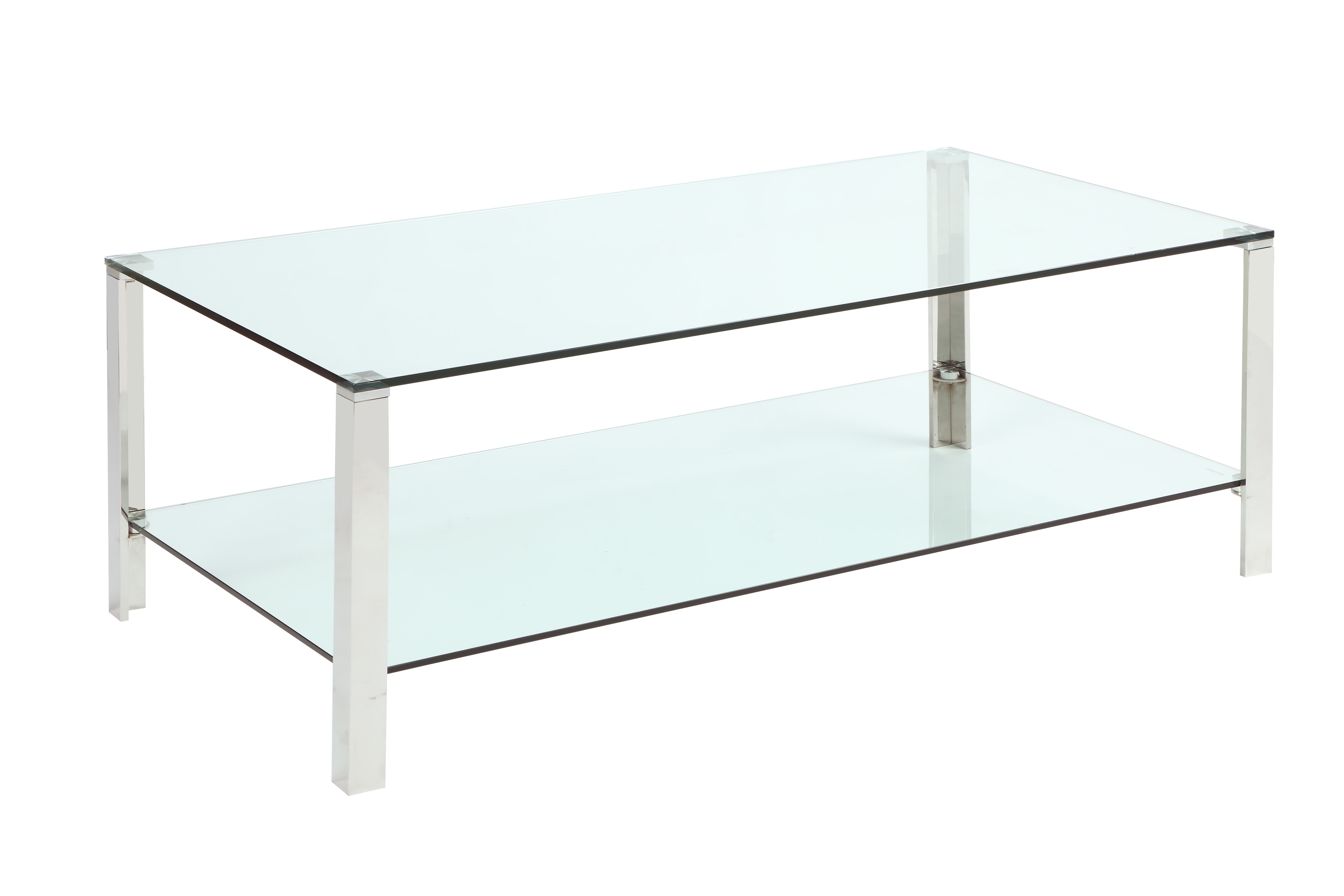 Chintaly Imports Clear Polished Cocktail Table