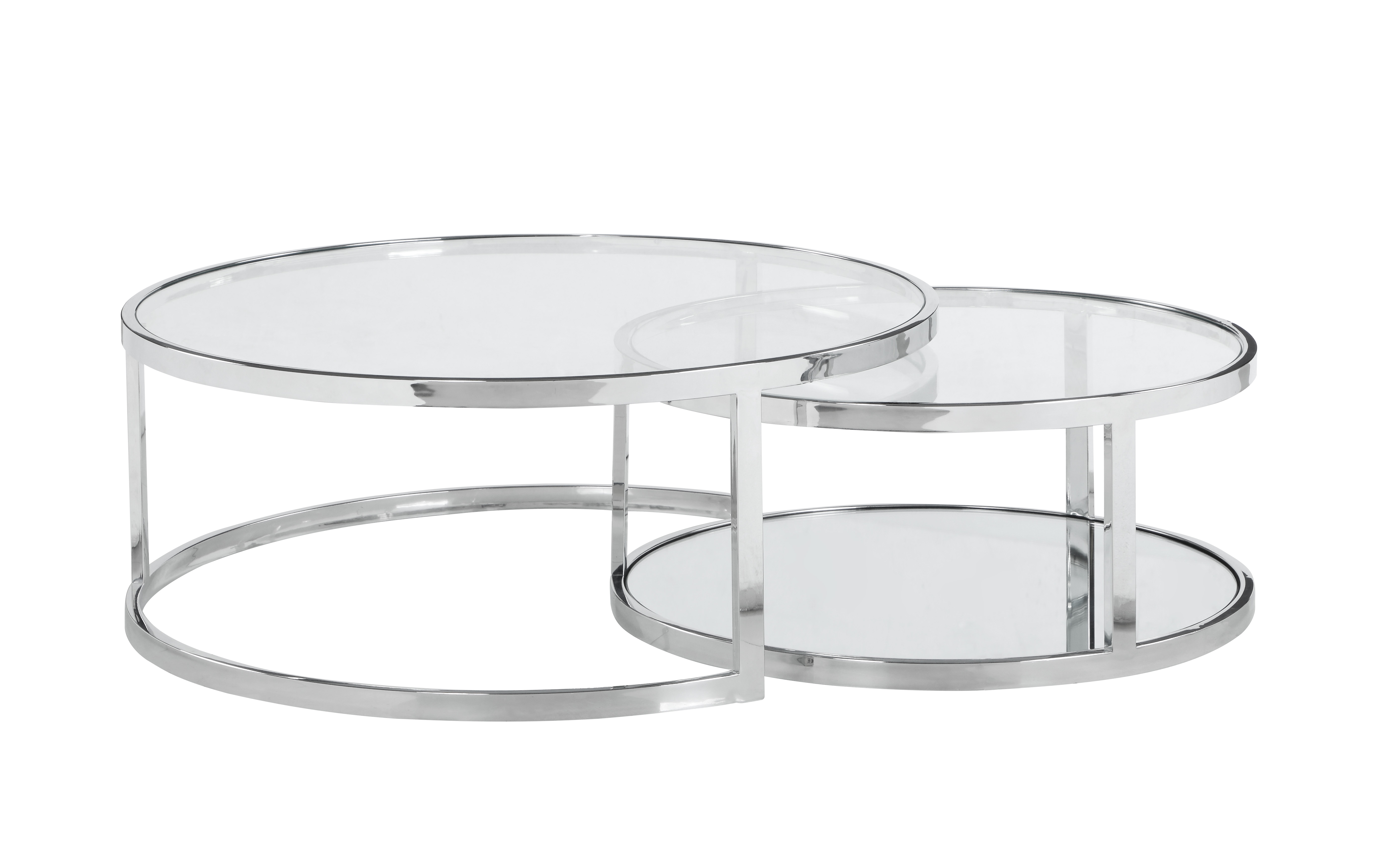 Chintaly Imports Round Nesting Cocktail Table