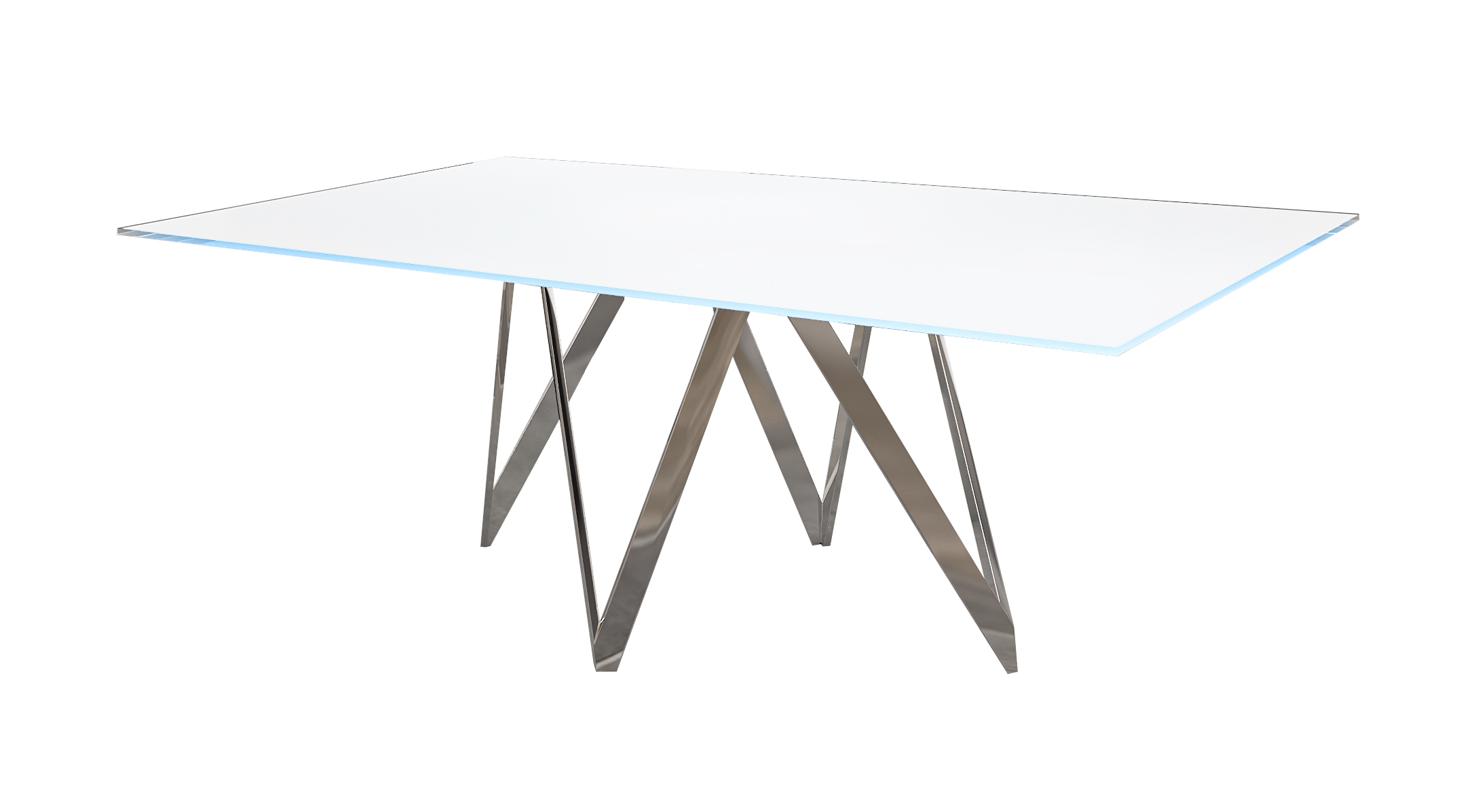 Chintaly Imports Abigail Gloss White Dining Table