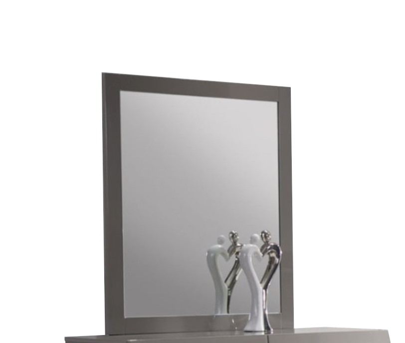 Chintaly Imports Delhi Gloss Grey Dresser Accent Mirror