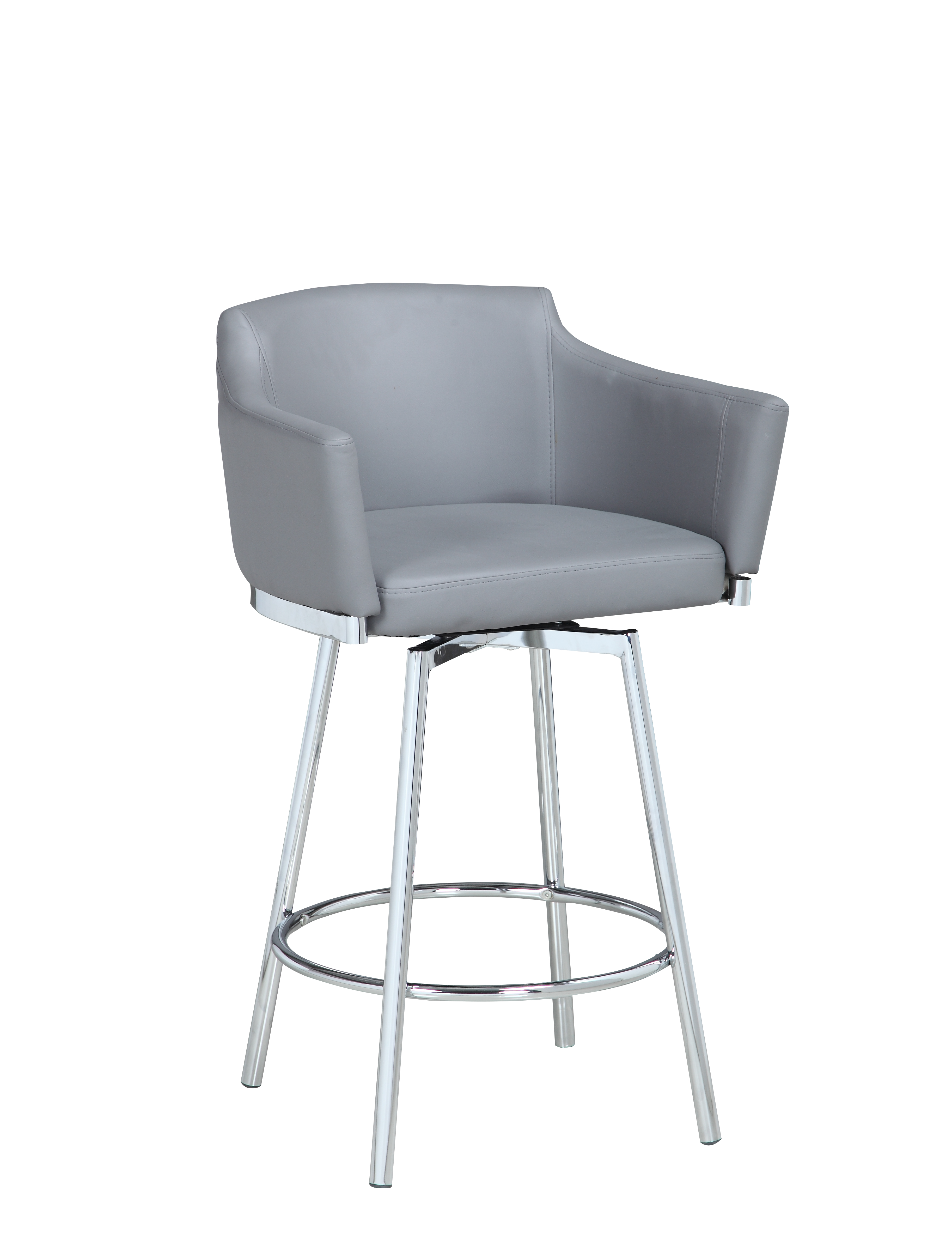 Chintaly Imports Dusty Grey Swivel Bar Stool
