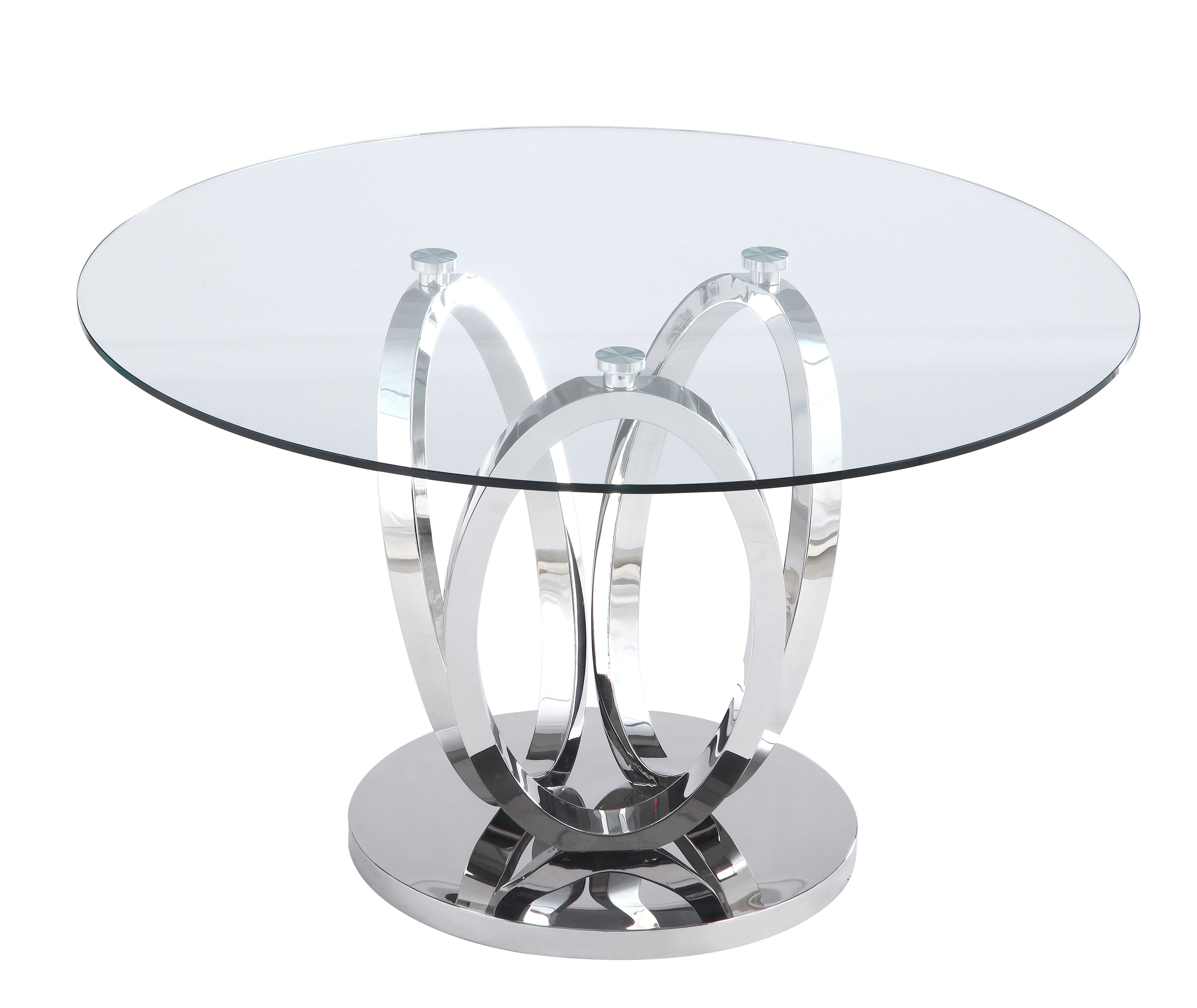 Chintaly Imports Evelyn Clear Glass Dining Table