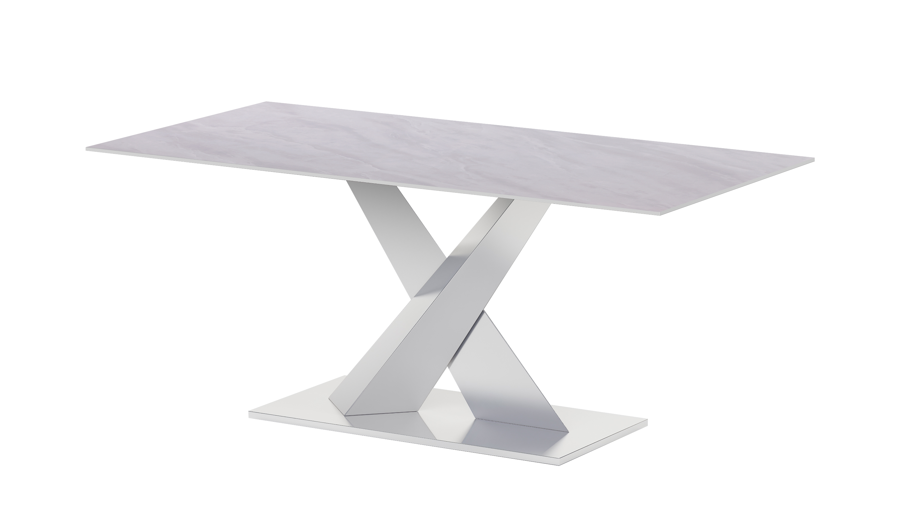 Chintaly Imports Jennifer Gloss White Dining Table