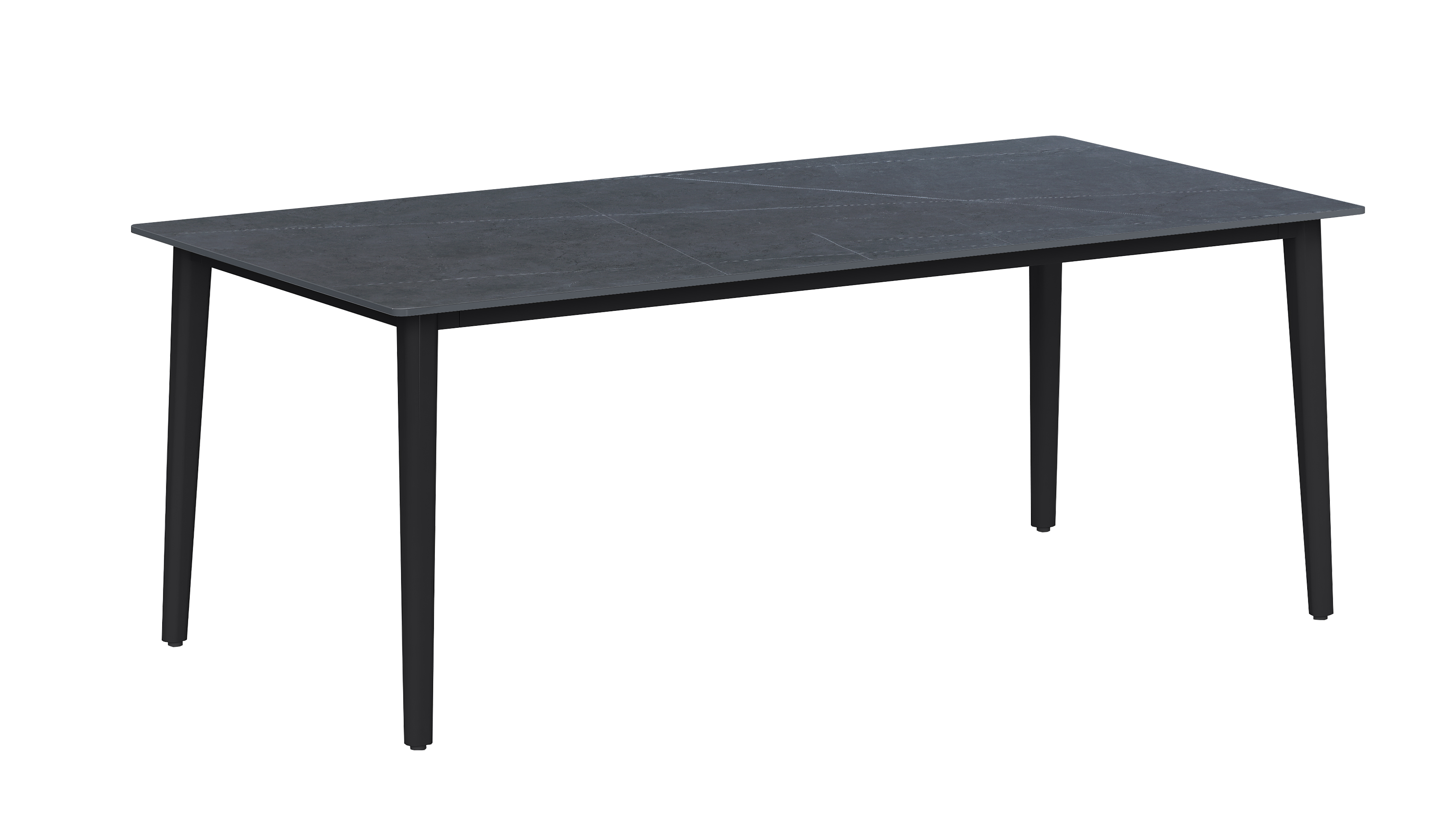 Chintaly Imports Kate Matte Grey Dining Table