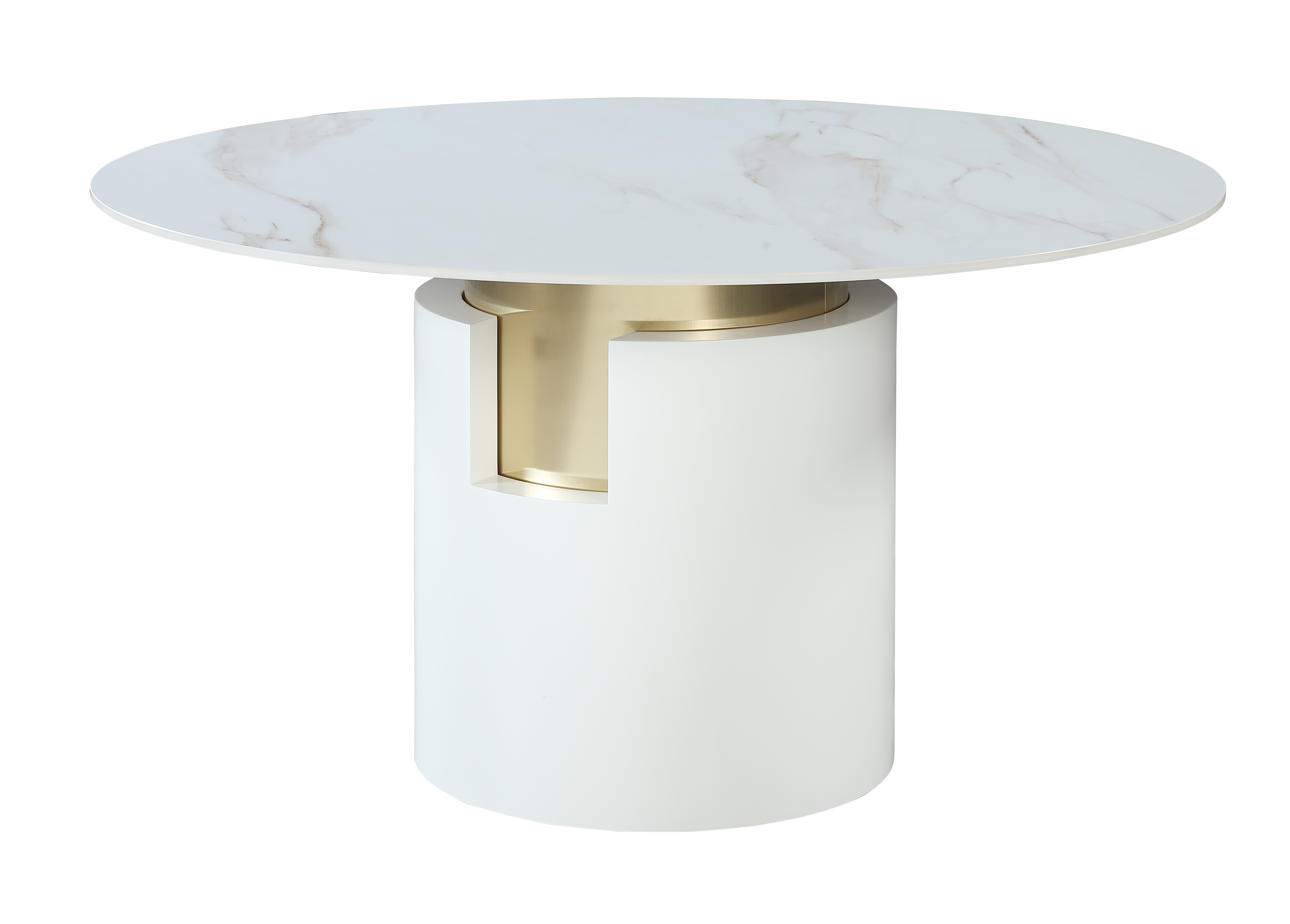 Chintaly Imports Kiana Matte White Dining Table