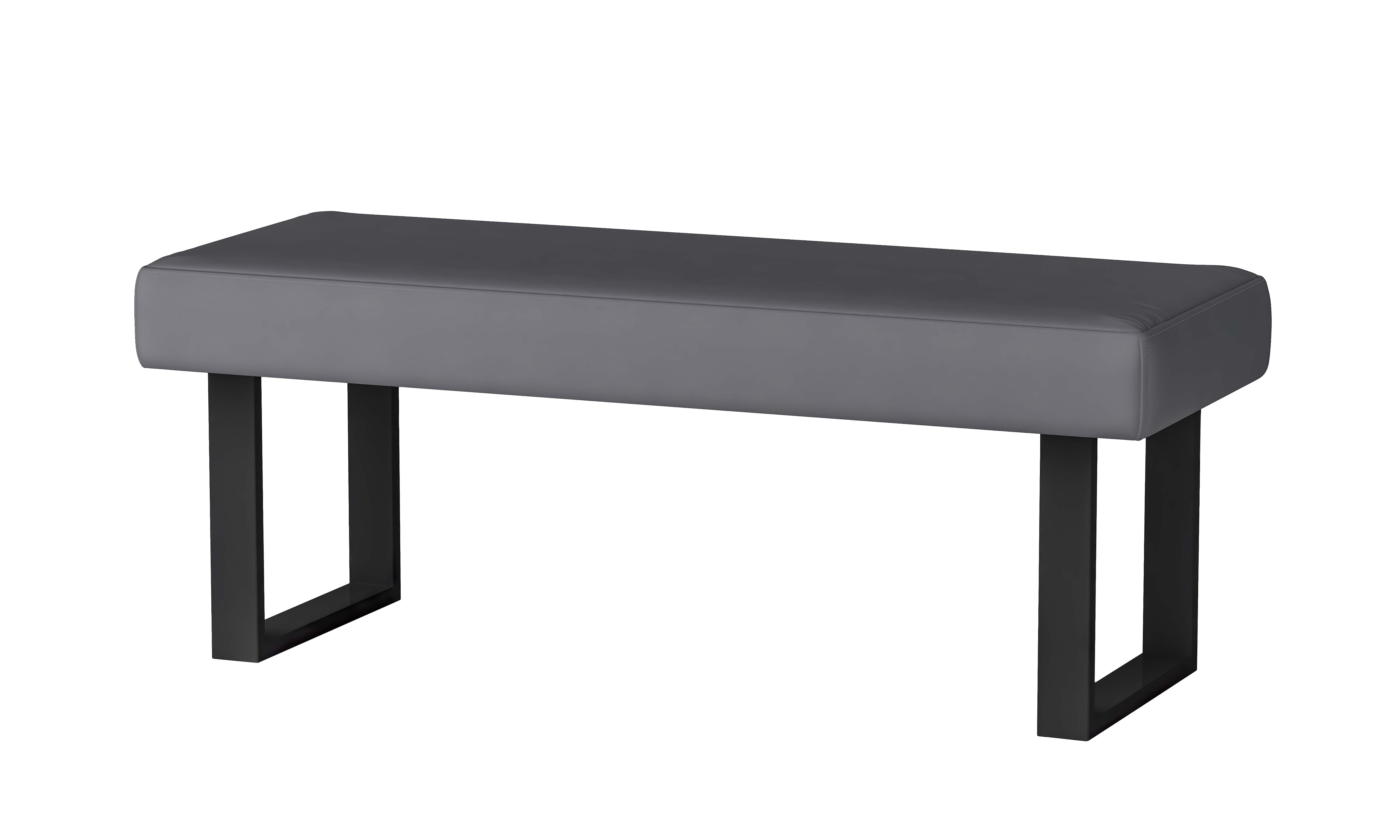 Contemporary Upholstered Bench w/ Steel Legs