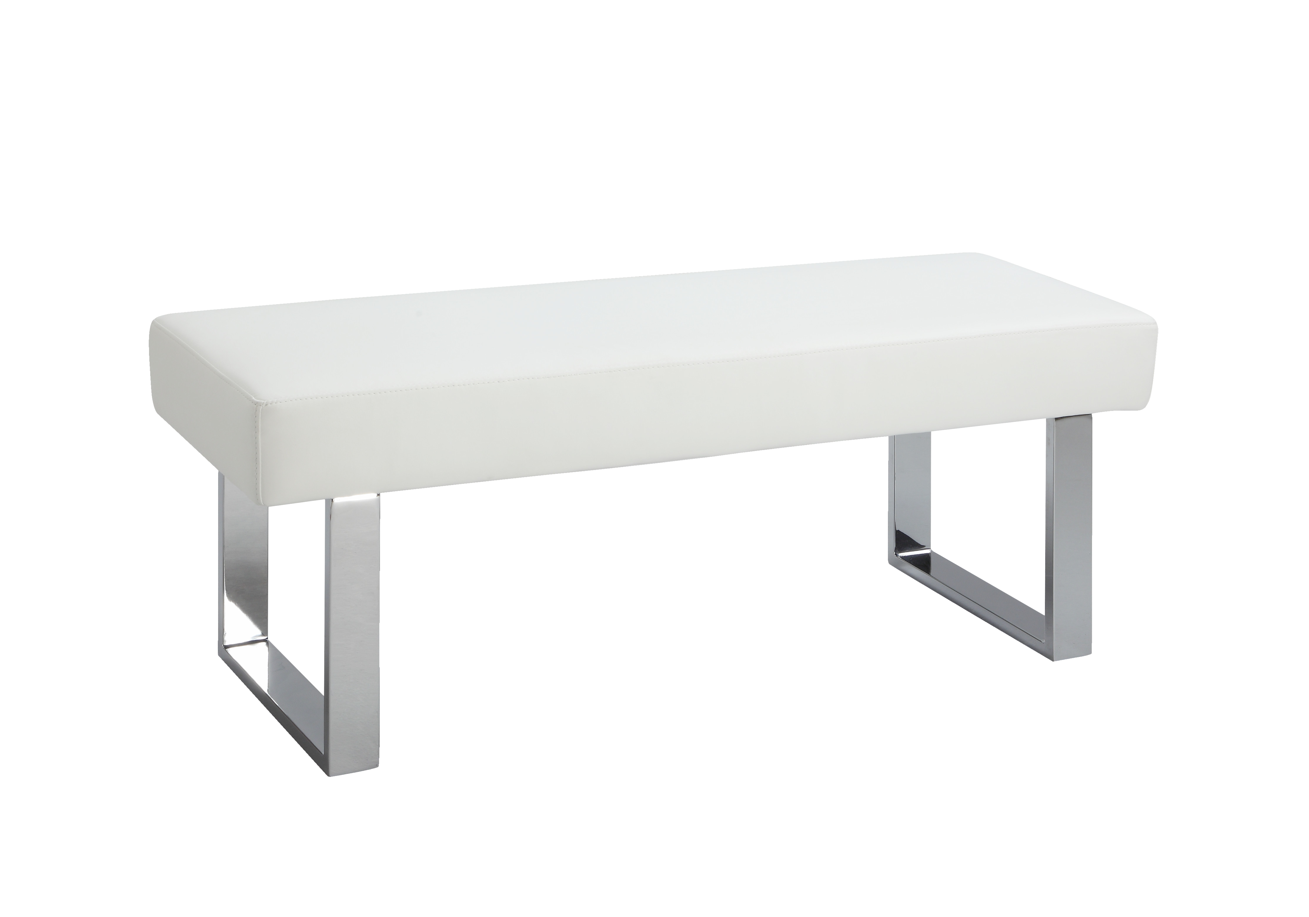 Chintaly Imports Linden White Upholstered Bench