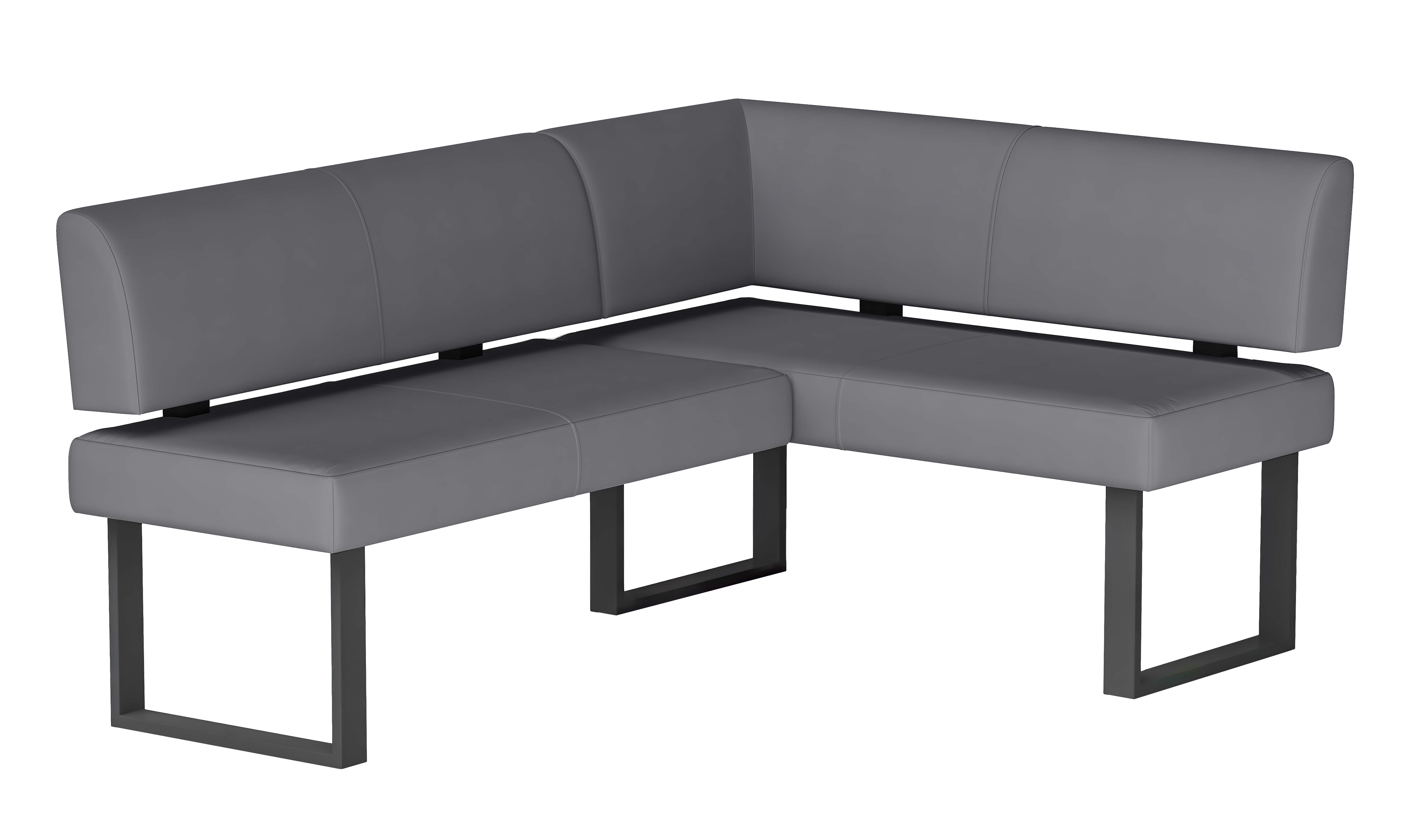 Contemporary Upholstered Nook w/ Steel Legs