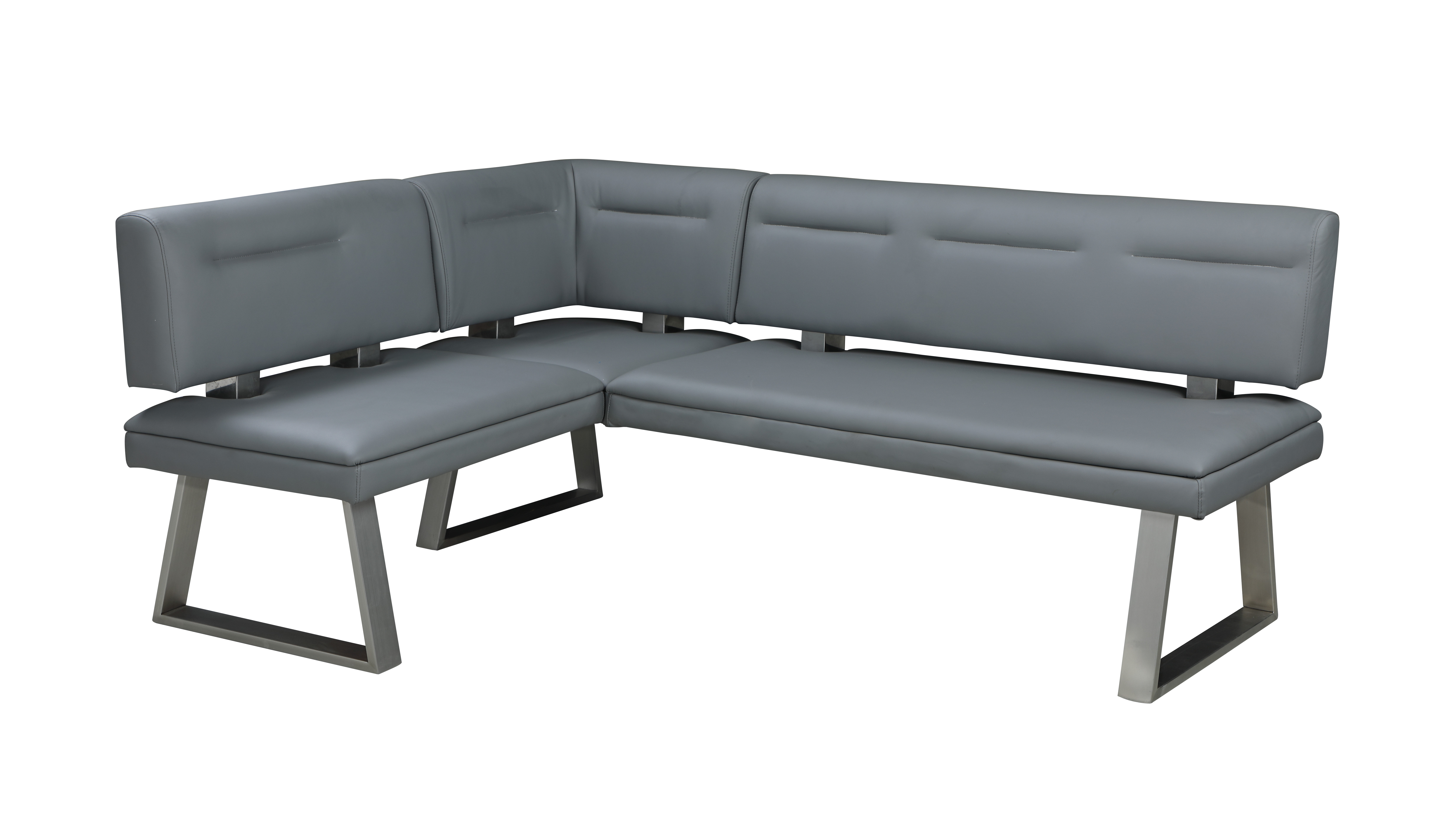 Chintaly Imports Rachel Grey Tufted Reversible Nook