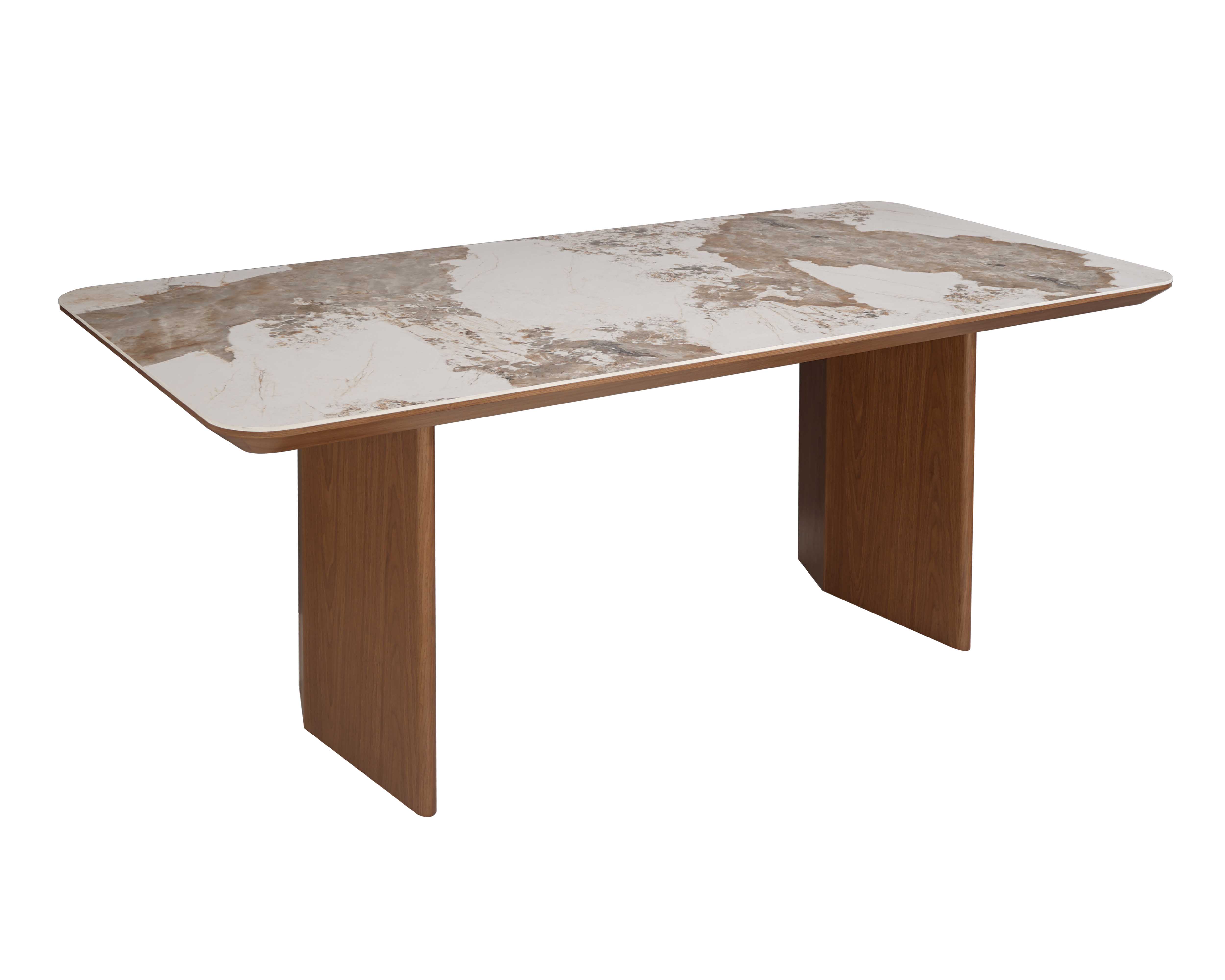Chintaly Imports Ruby Grey Walnut Dining Table