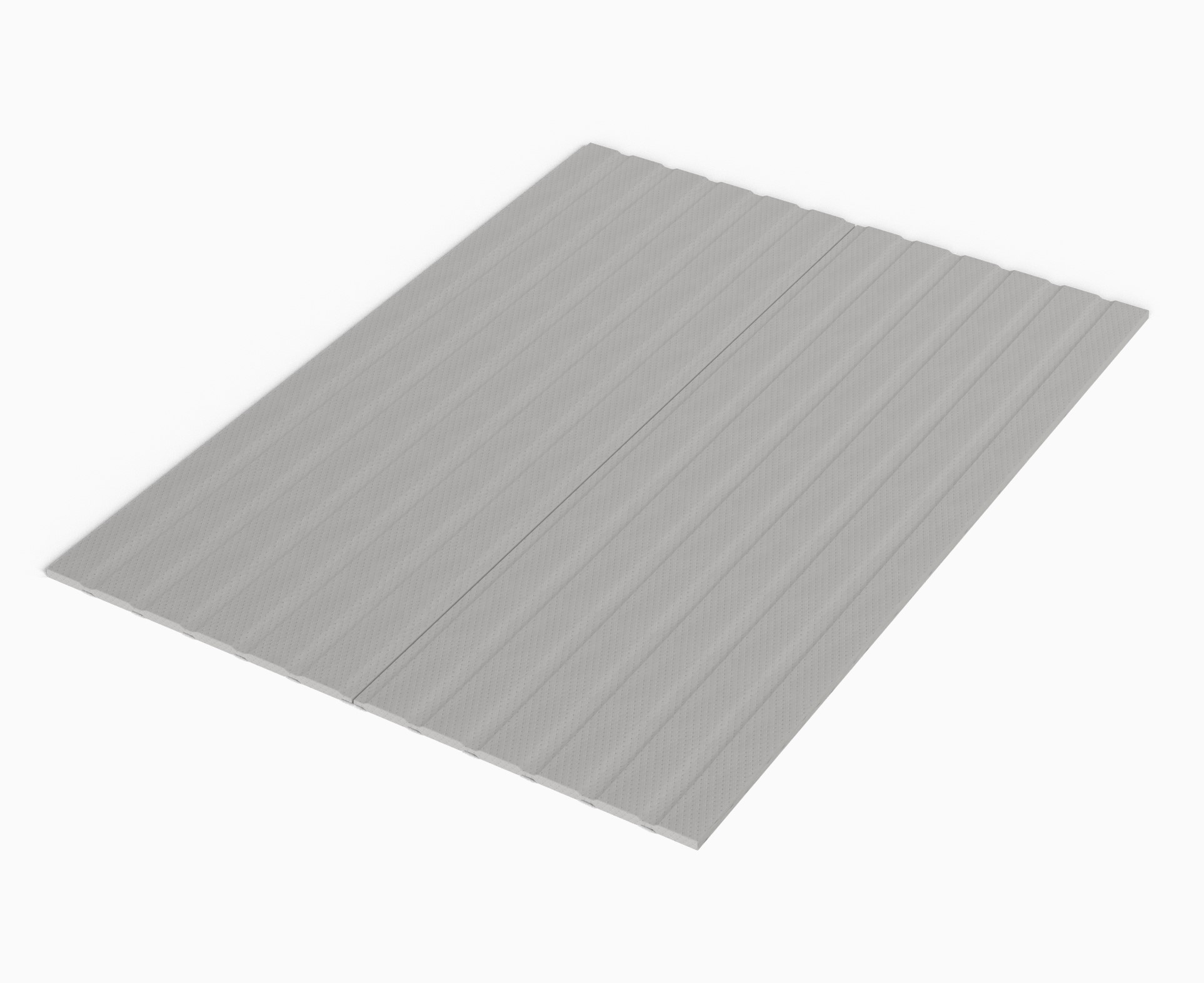 Greaton Grey 0.75 Inch Vertical Support Wood Full Bunkie Board Bed Heavy Du...