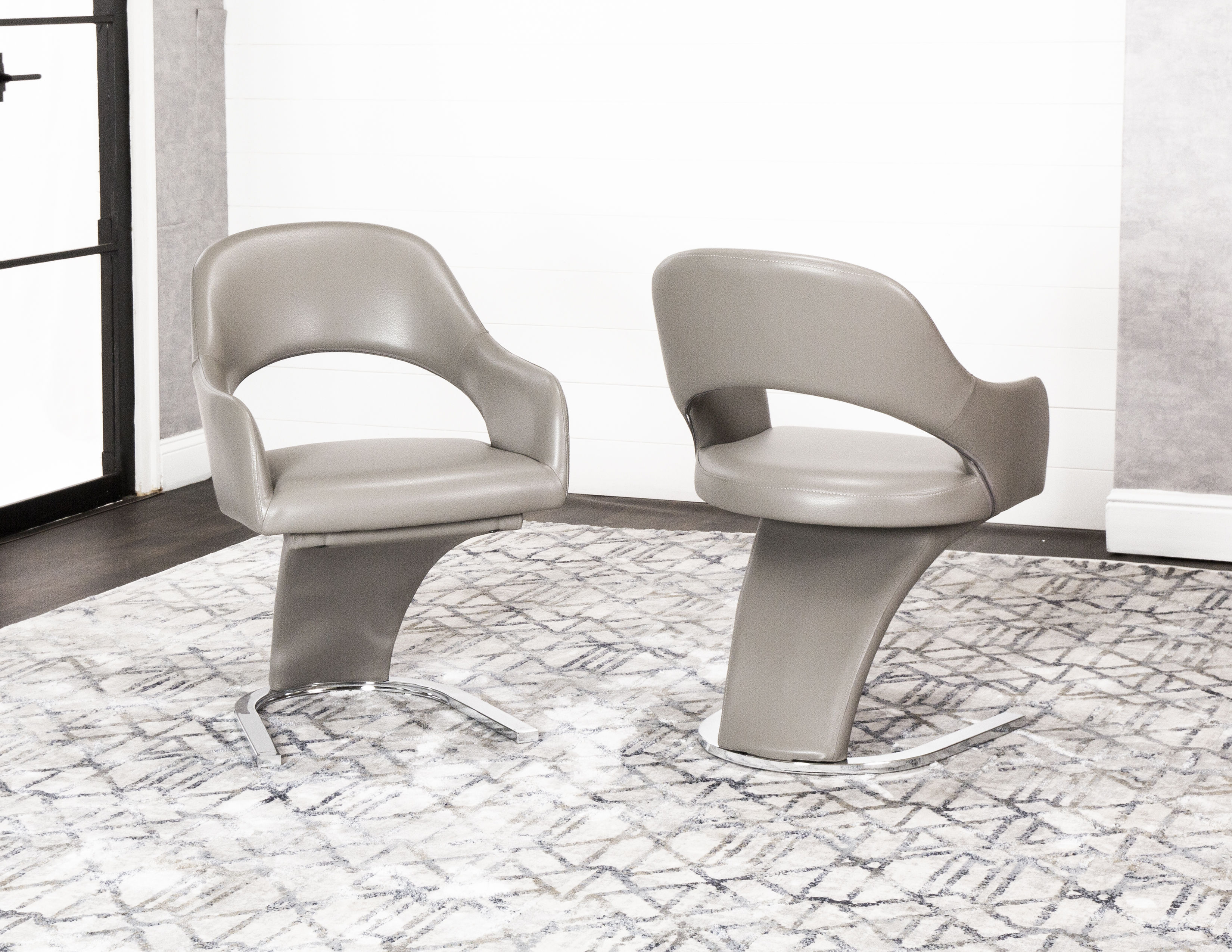 Cramco Aldo Mushroom Polyurethane Side Chair