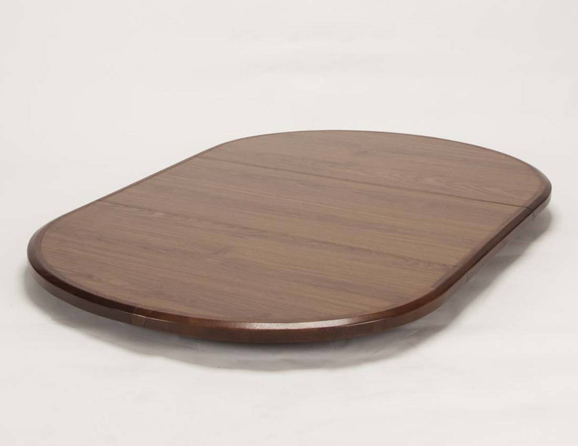 Bow-End Pecan Wood Edge Table Top