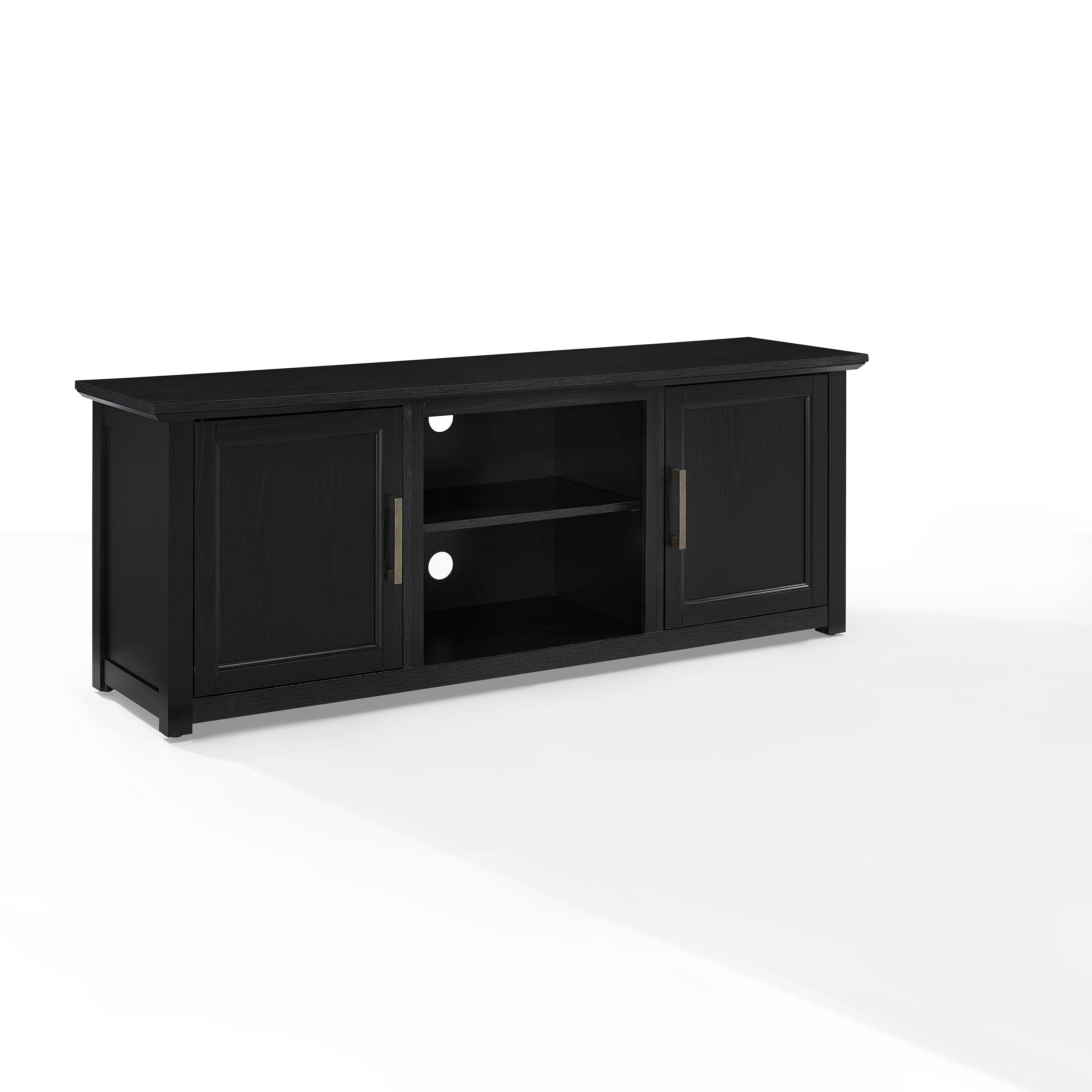Crosley Camden Black 58 Inch Low Profile TV Stand