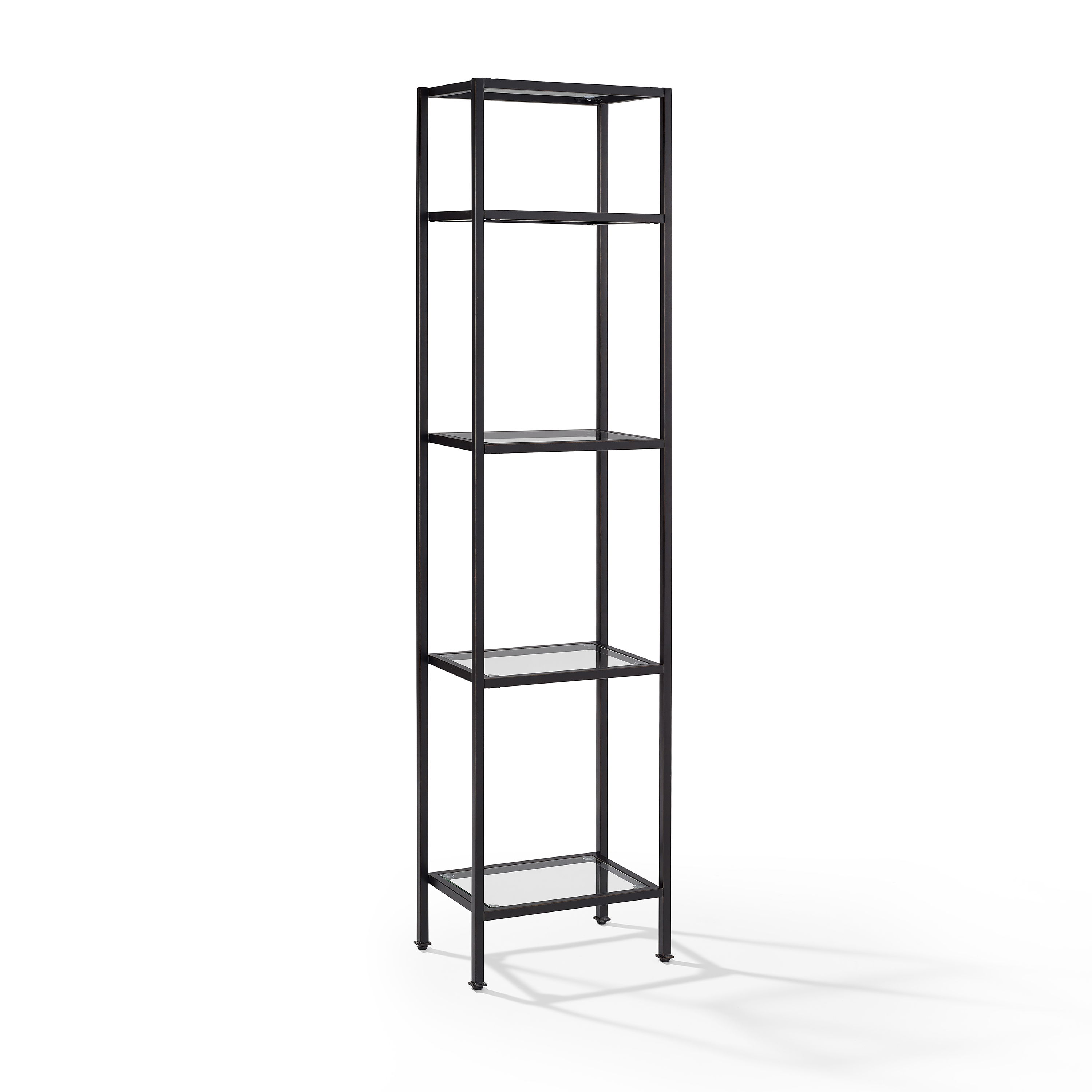 Crosley Aimee Oil Rubbed Bronze Narrow Etagere Bookcase