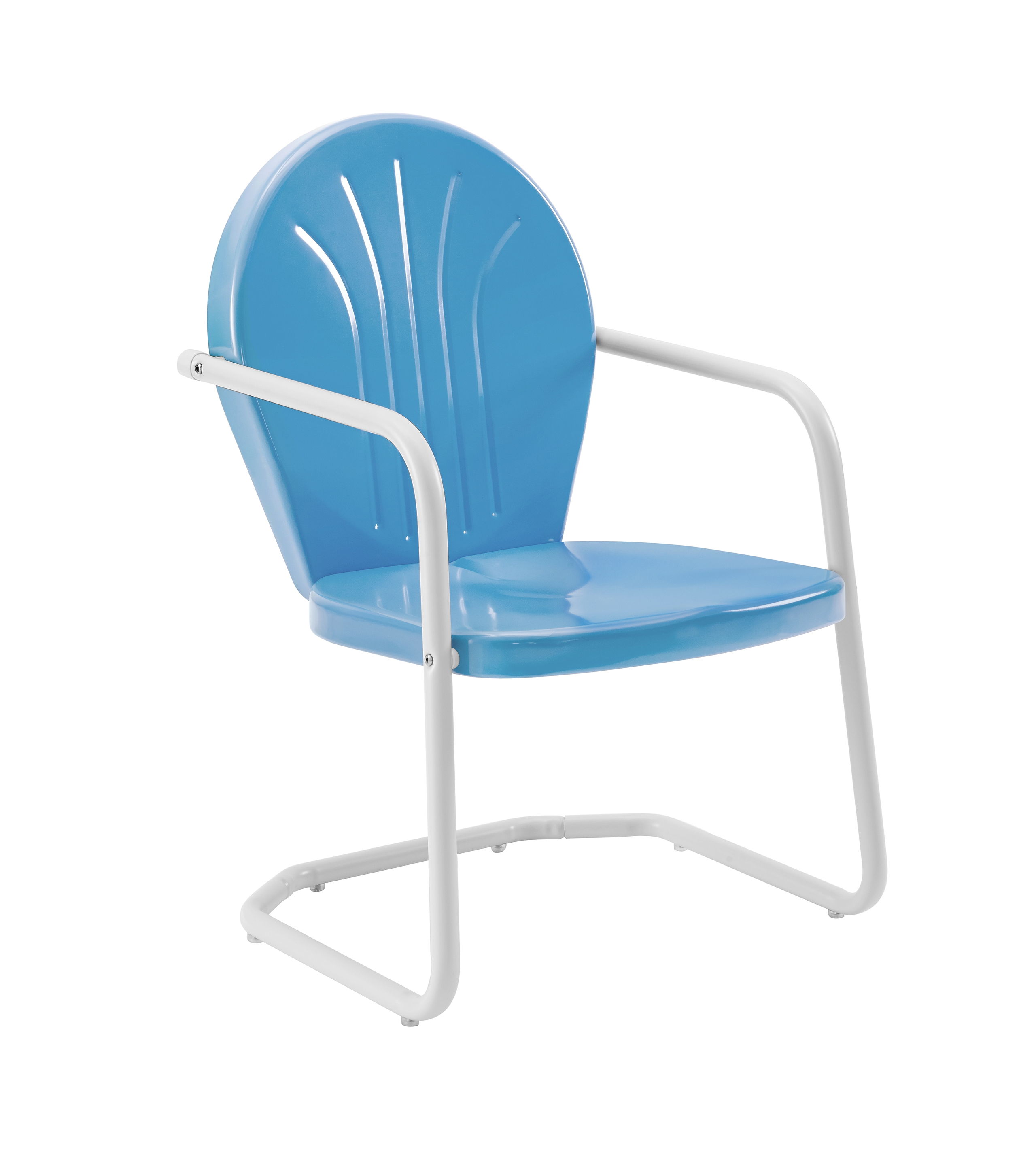 Crosley Griffith Sky Blue Gloss Retro Outdoor Chair