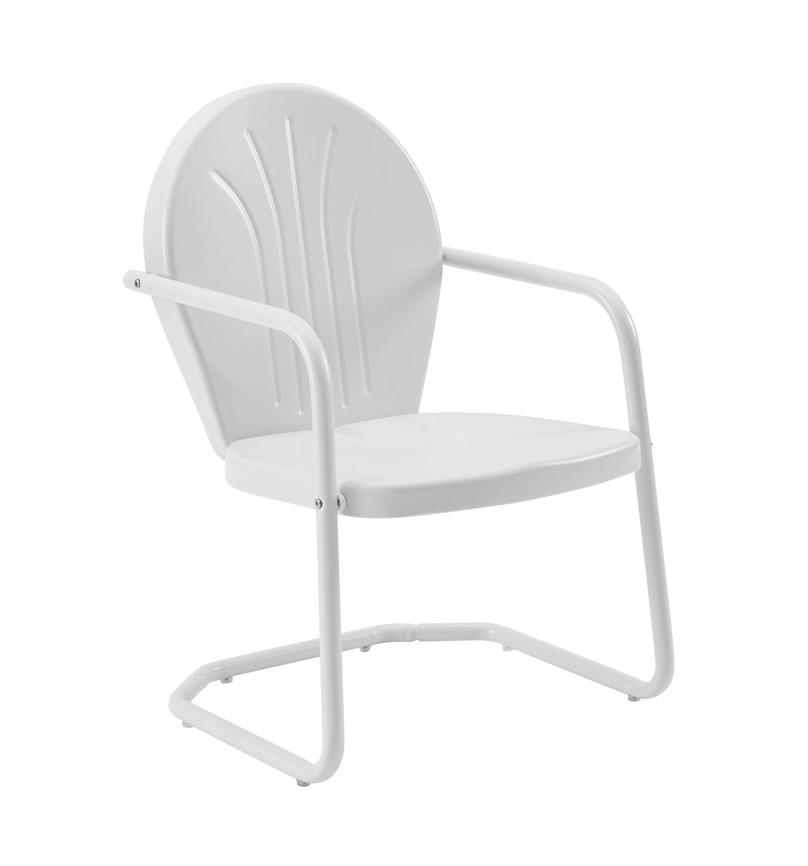 Crosley Griffith White Gloss Retro Outdoor Chair