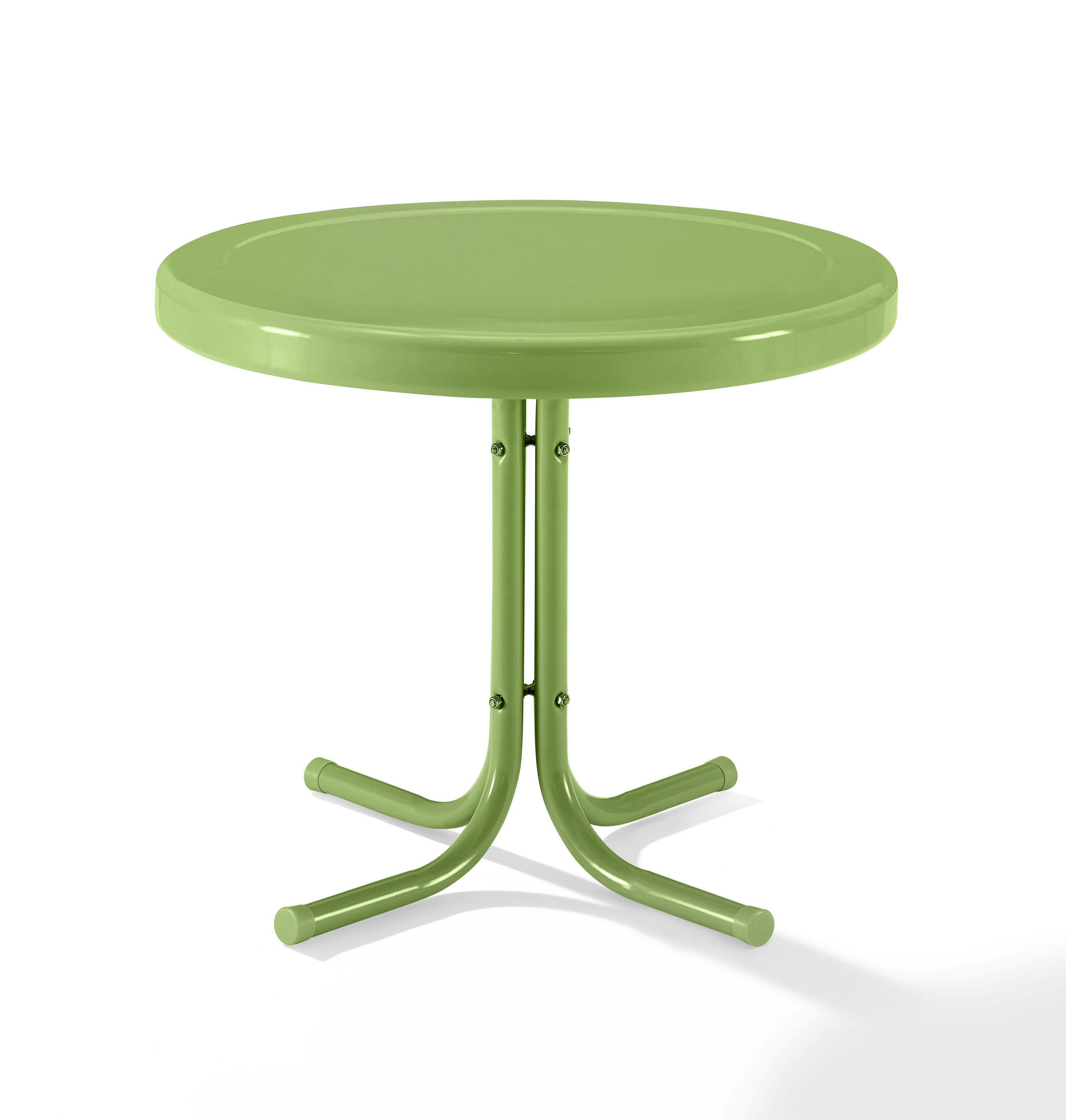 Crosley Griffith Pastel Green Satin Retro Outdoor Side Table