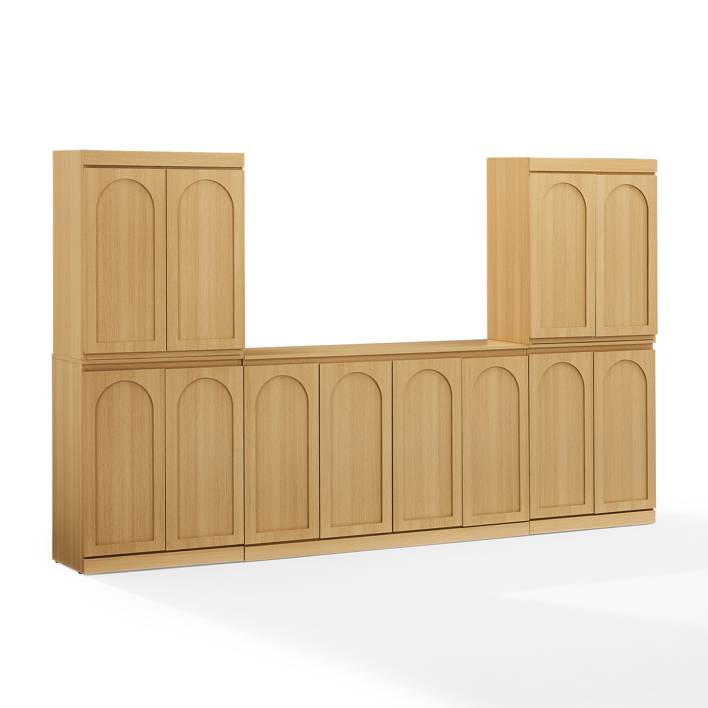Crosley Marco Ash 3pc Entertainment Center