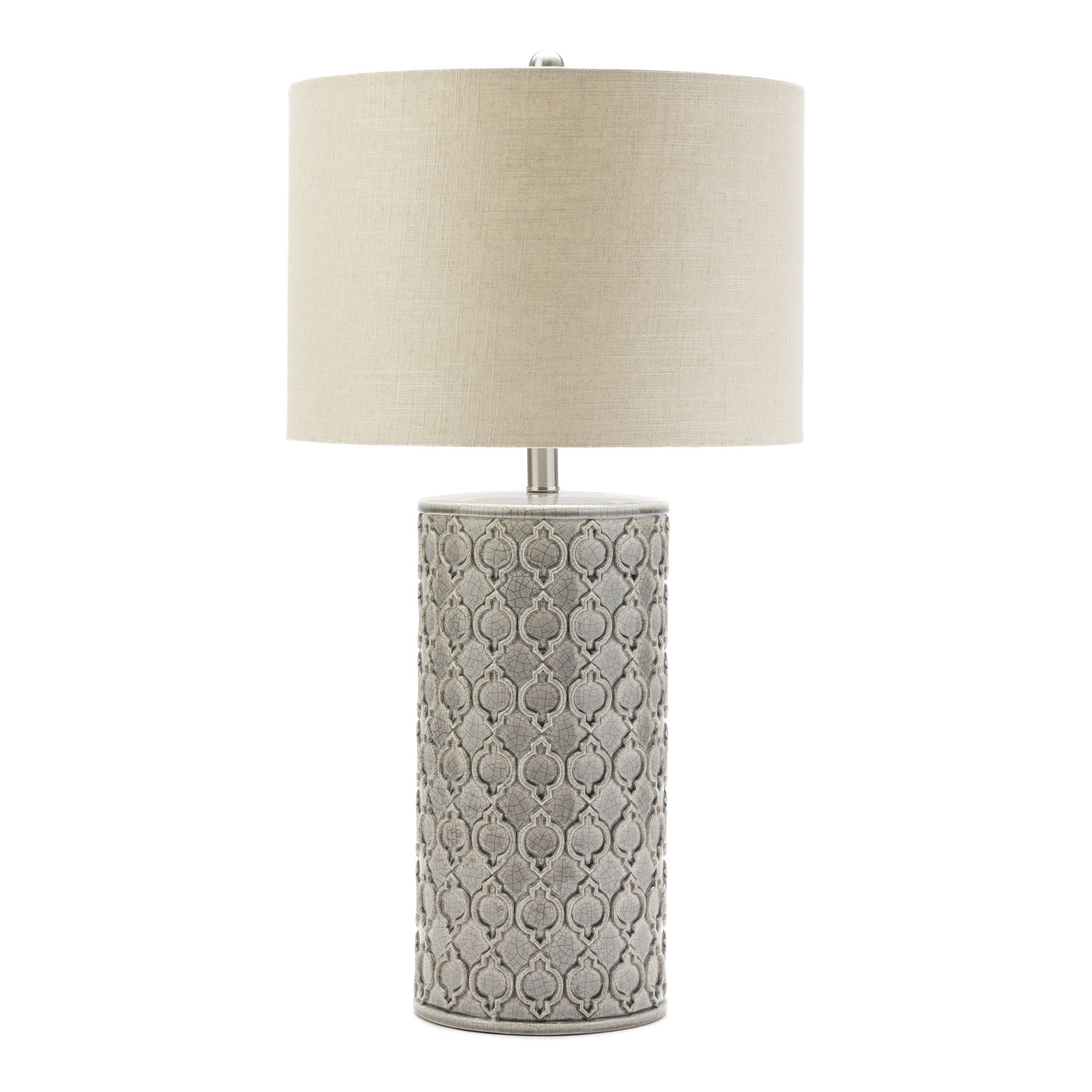 Crestview Collection Kincaid Grey White Table Lamp