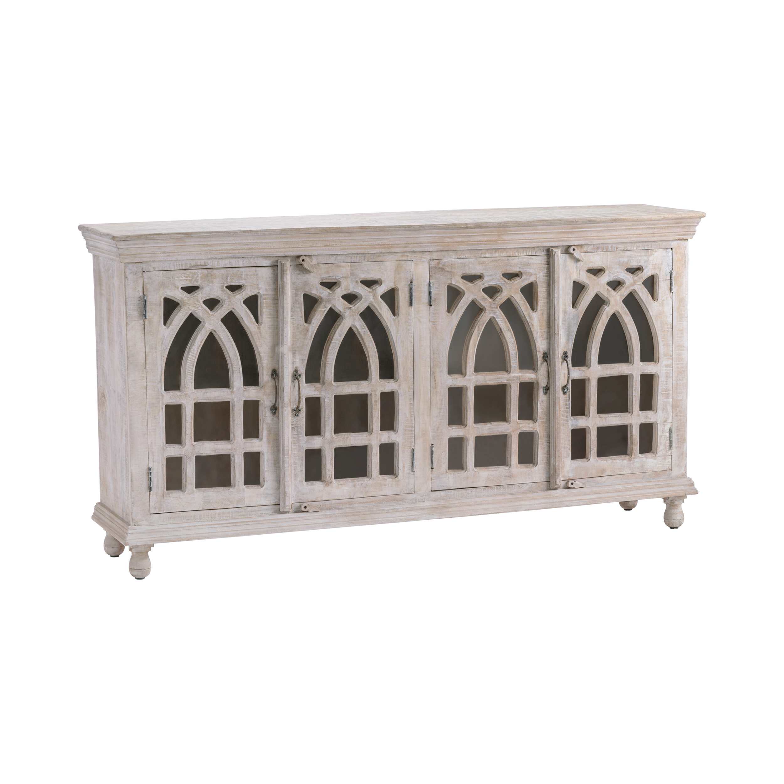 Crestview Collection Bengal Manor White Cathedral Sideboard