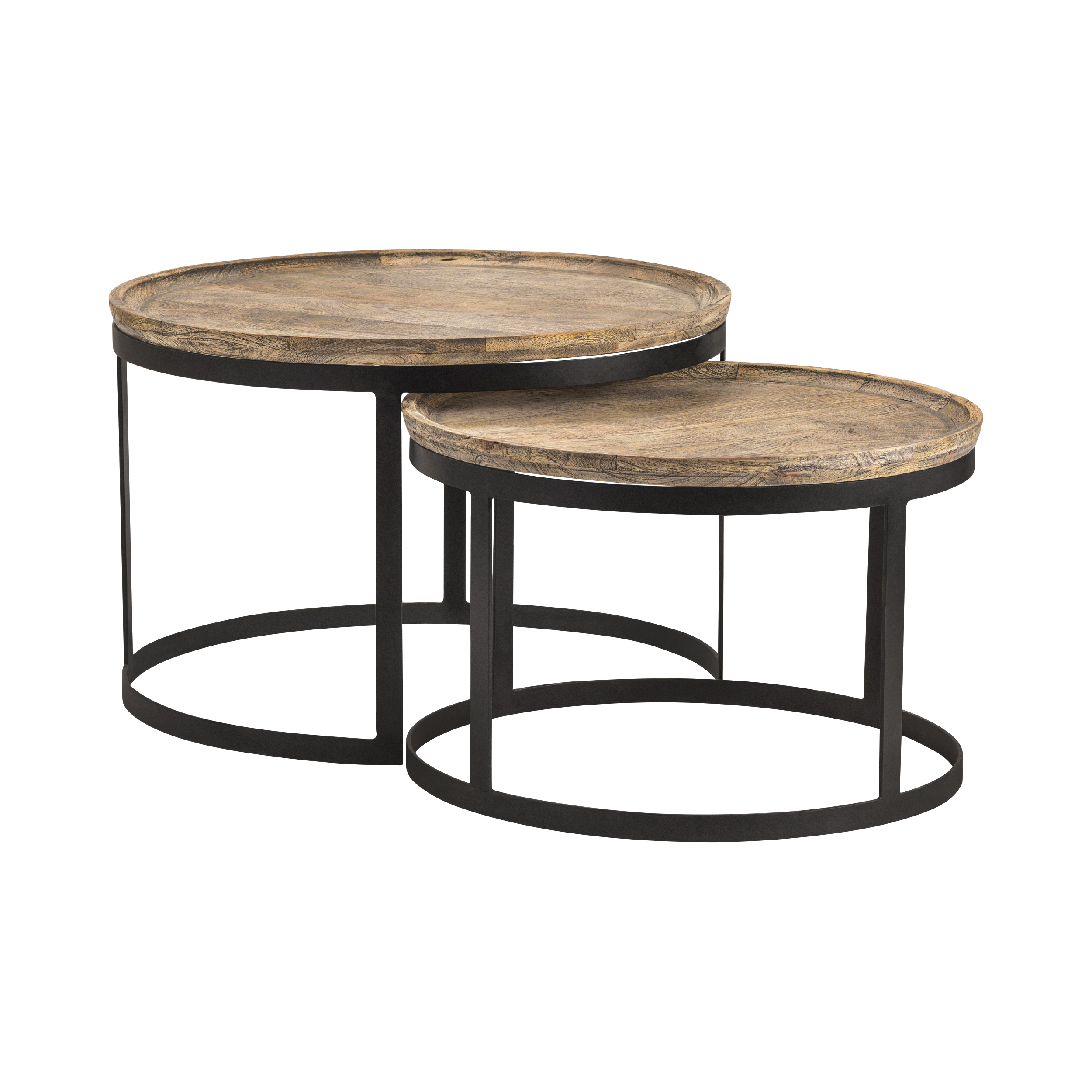 Crestview Collection Bengal Manor Brown 2pc Traymore Nesting Cocktail Table...