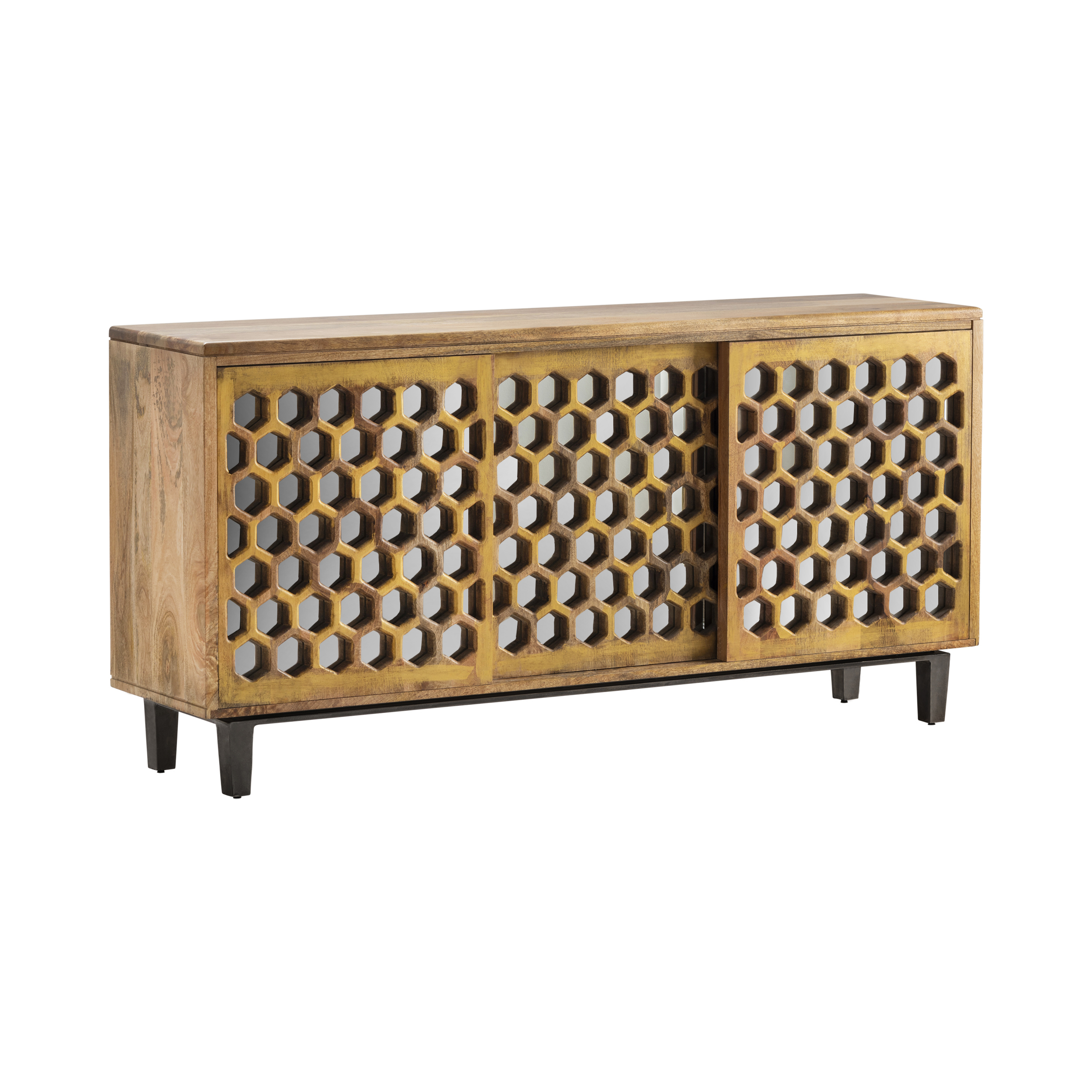 Crestview Collection Bengal Manor Brown Sliding Door Media Console