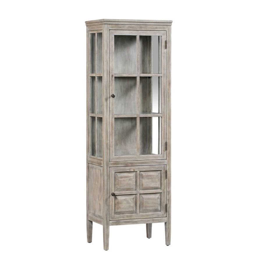 Crestview Collection Hawthorne Estate Glass Door Curio Cabinet
