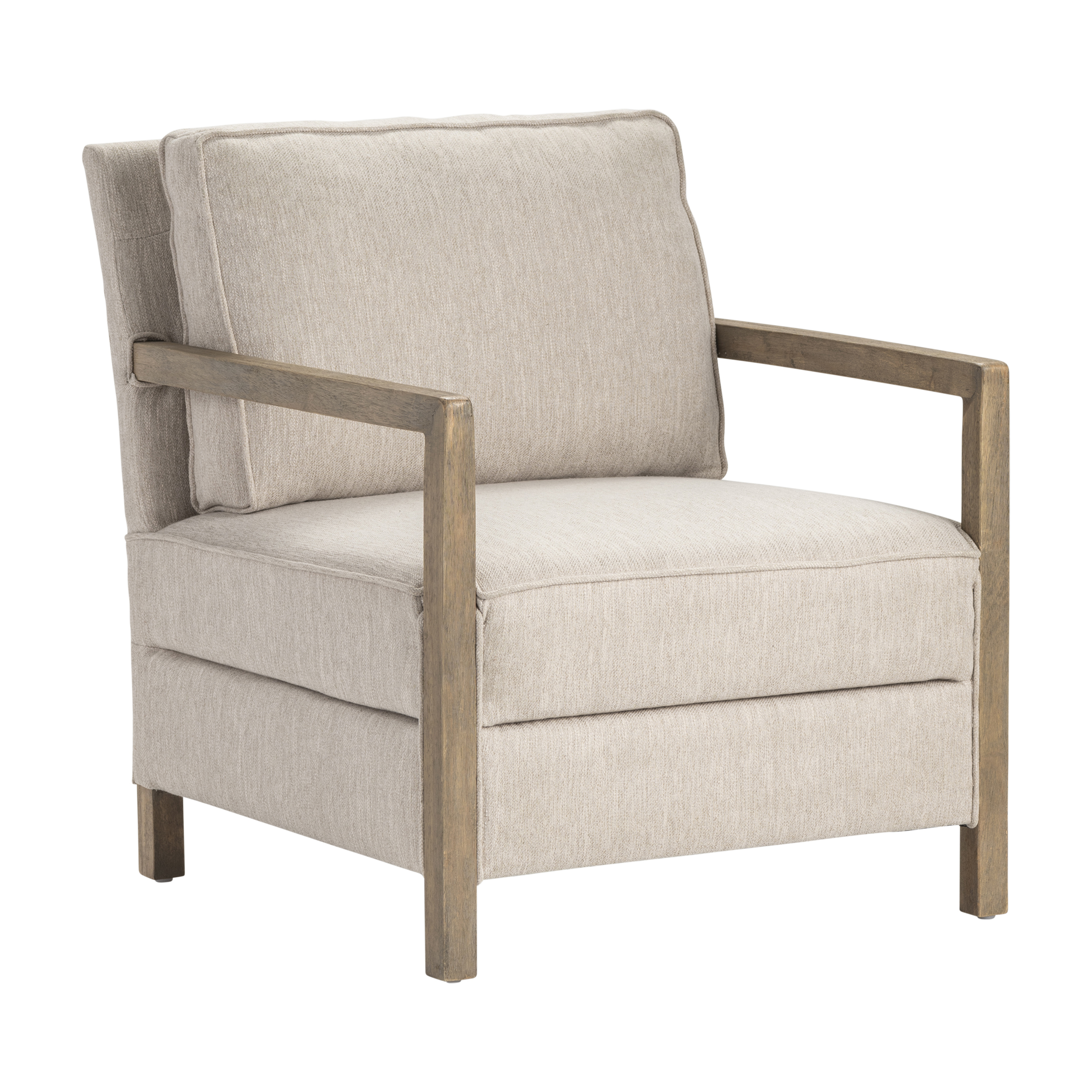 Crestview Collection Maxwell Beige Upholstered Accent Chair