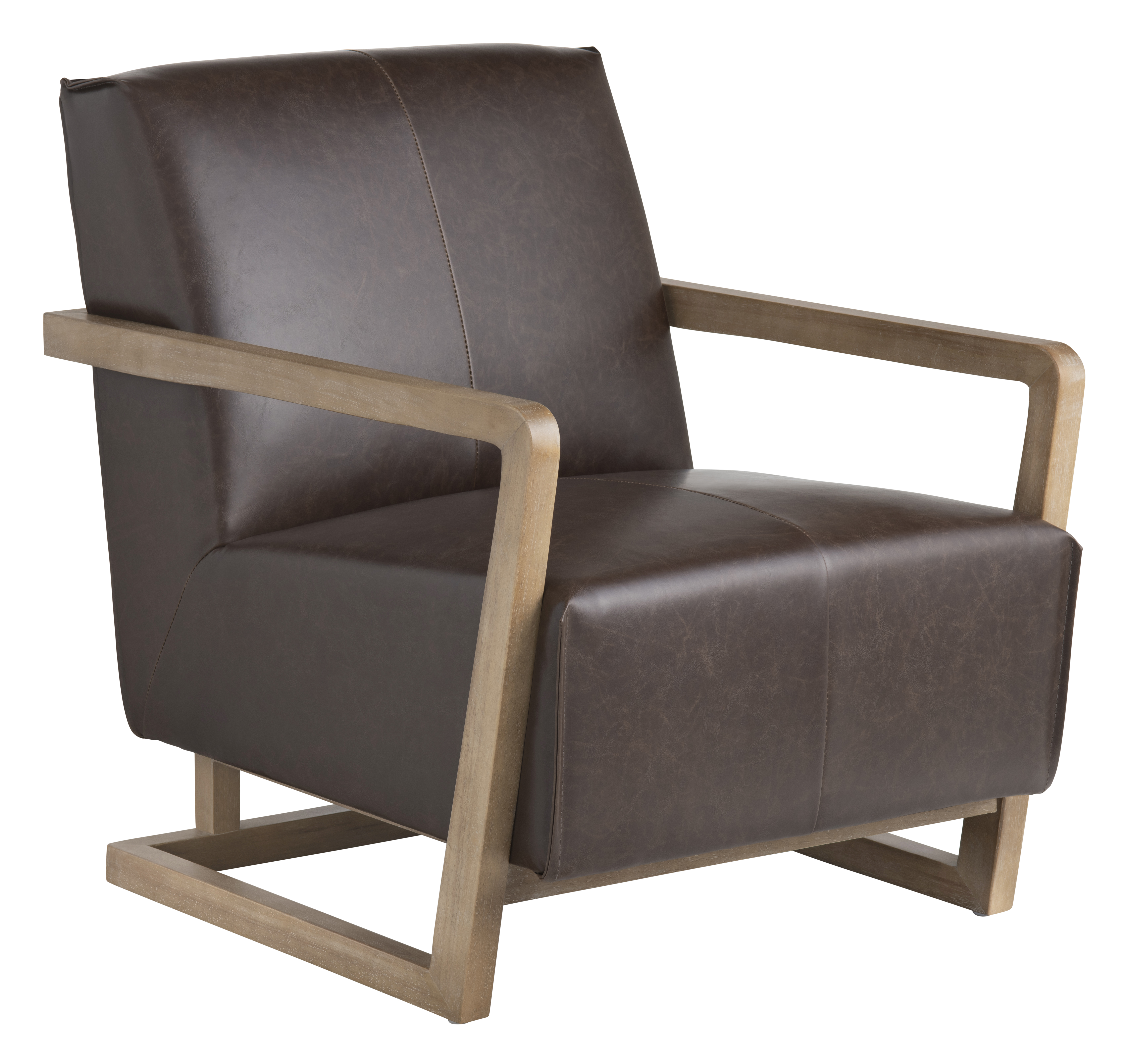 Crestview Collection Rich Brown Upholstered Accent Chair
