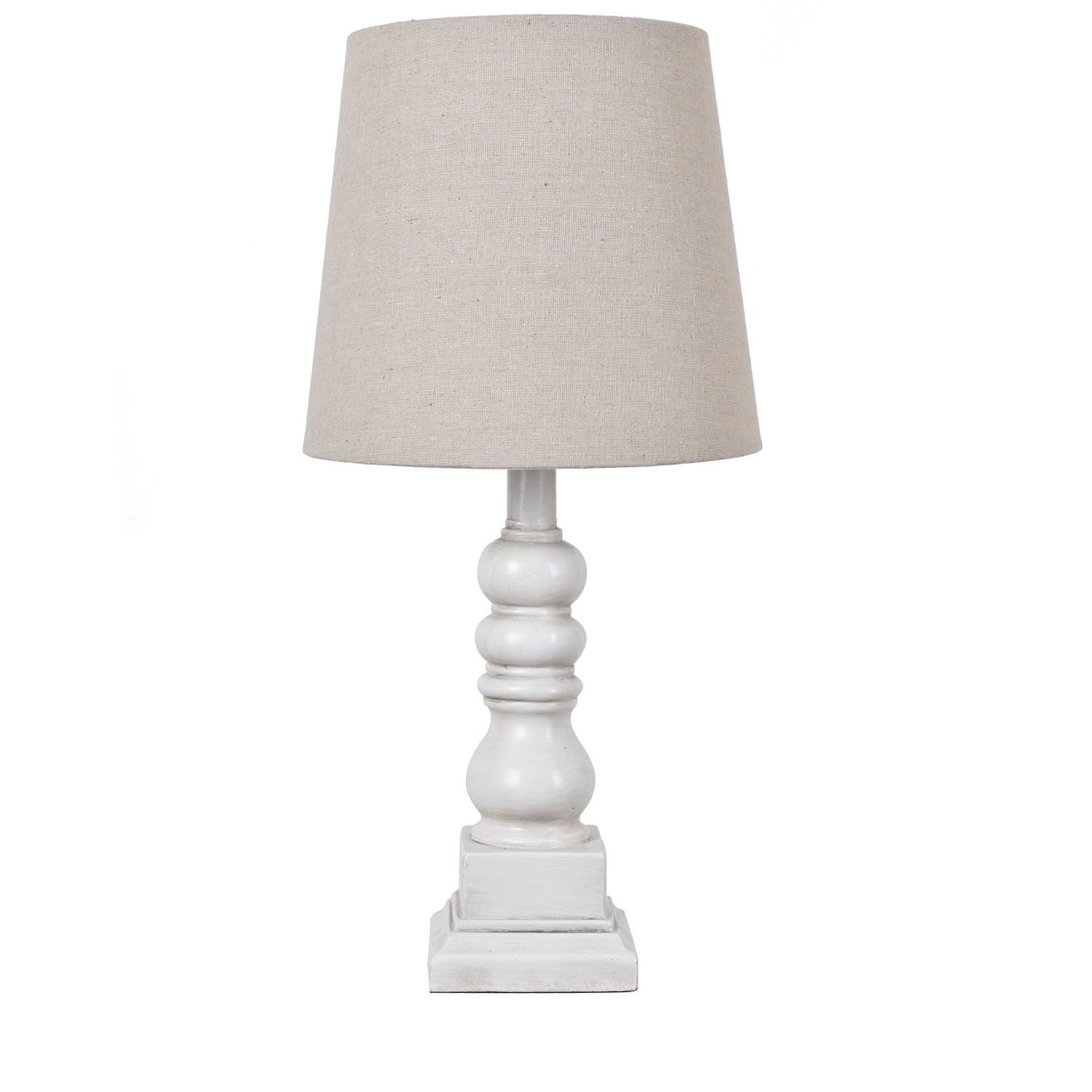 Crestview Collection Distressed White Table Lamp