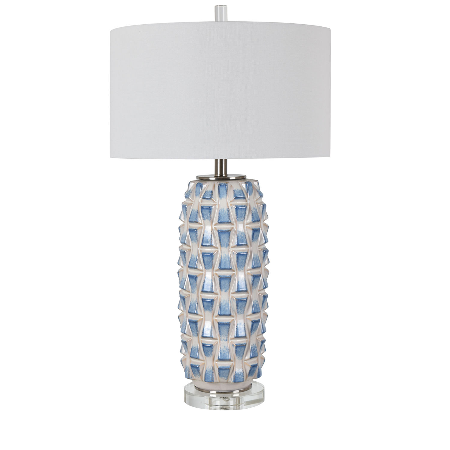 Crestview Collection Delft Blue White Table Lamp