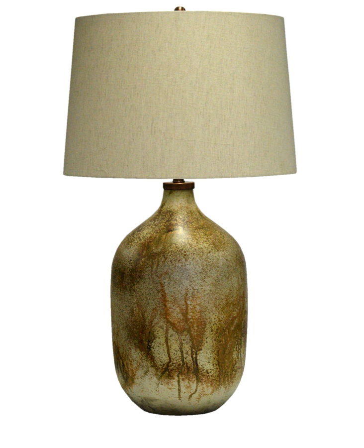 Crestview Collection Chambers Bronze Natural Table Lamp