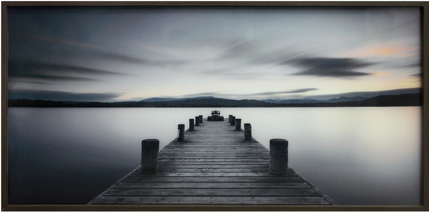 Crestview Collection Tempered Glass Pier Walk Wall Art