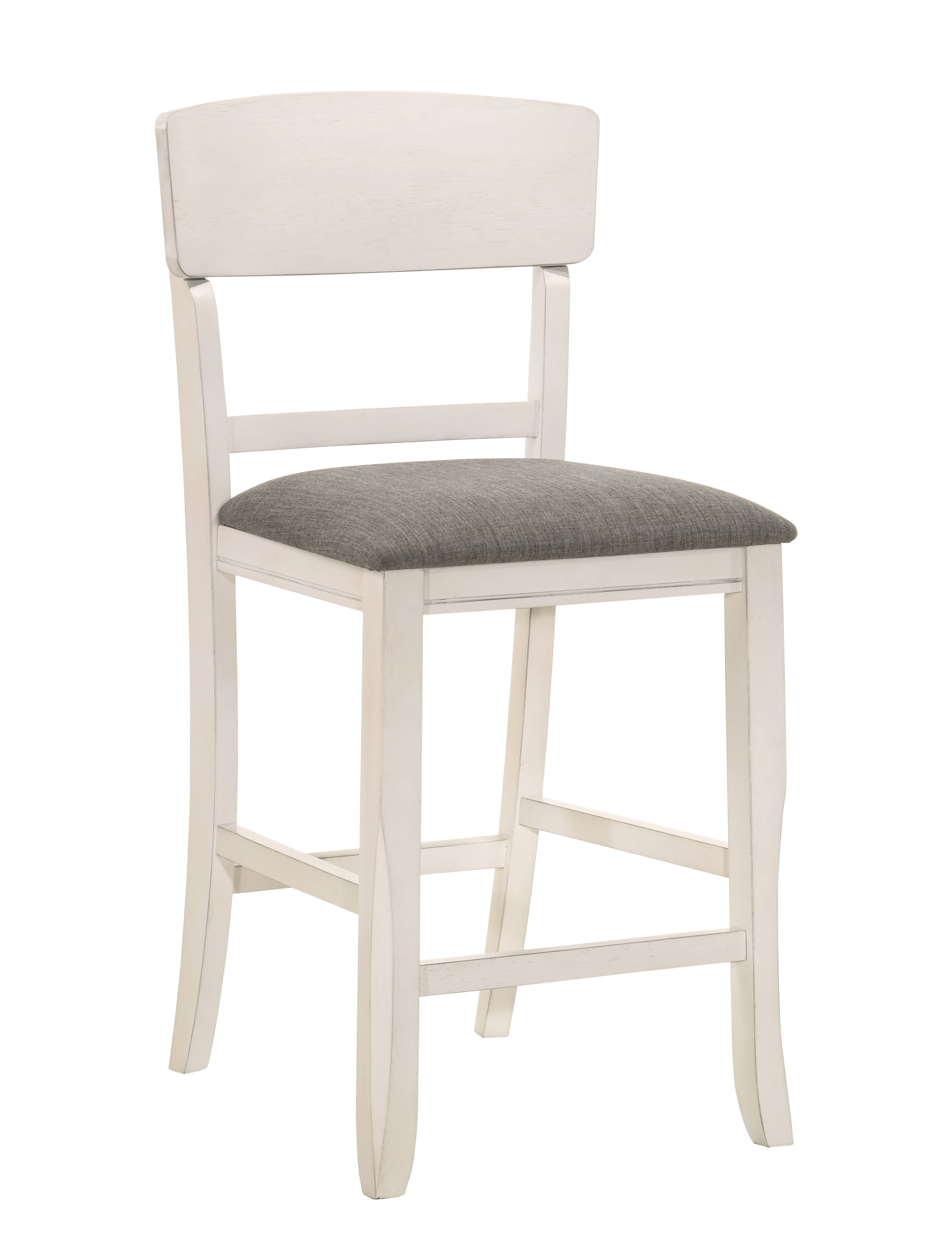 2 Crown Mark Conner Chalk Grey Counter Height Chairs