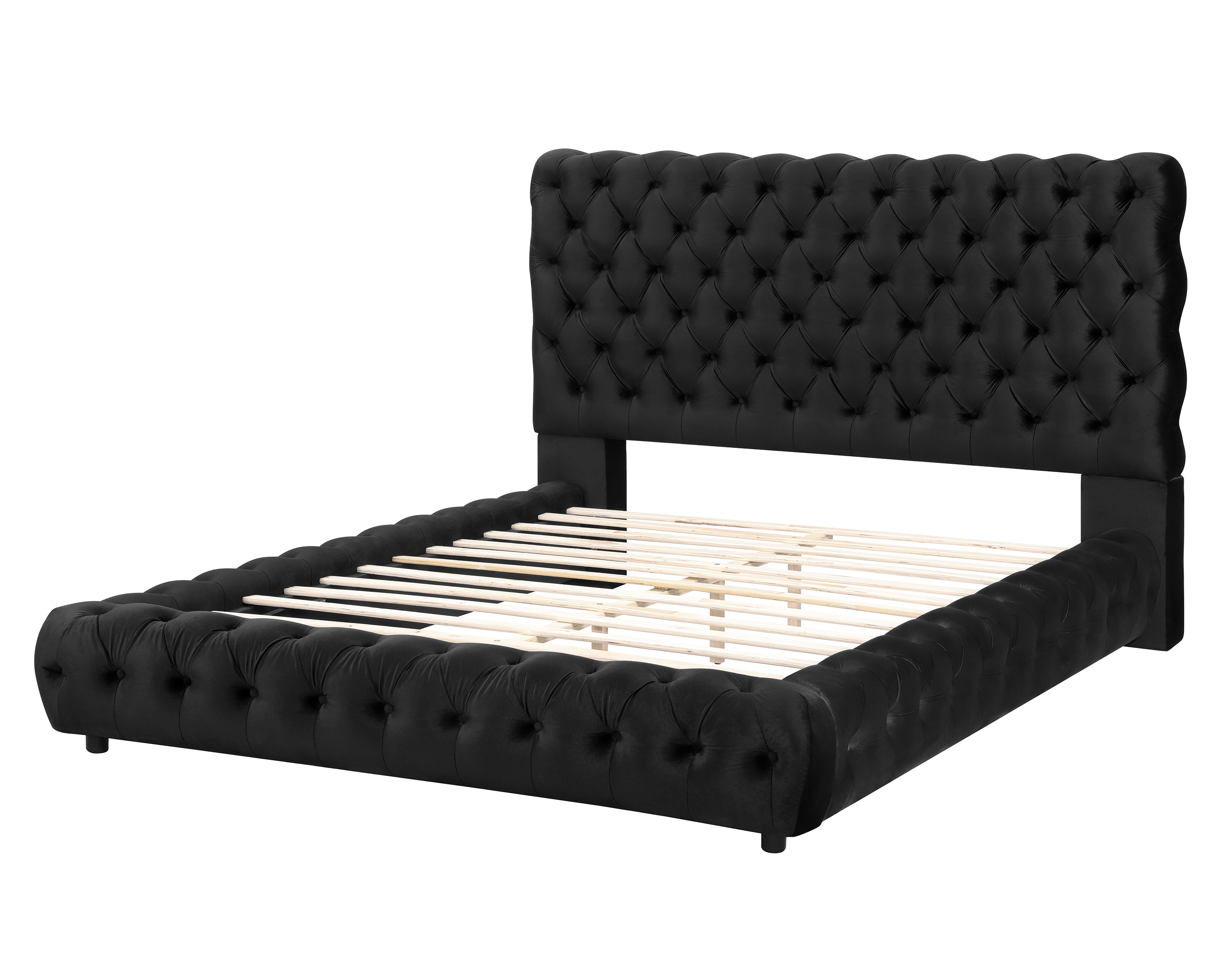 Crown Mark Flory Black King Bed