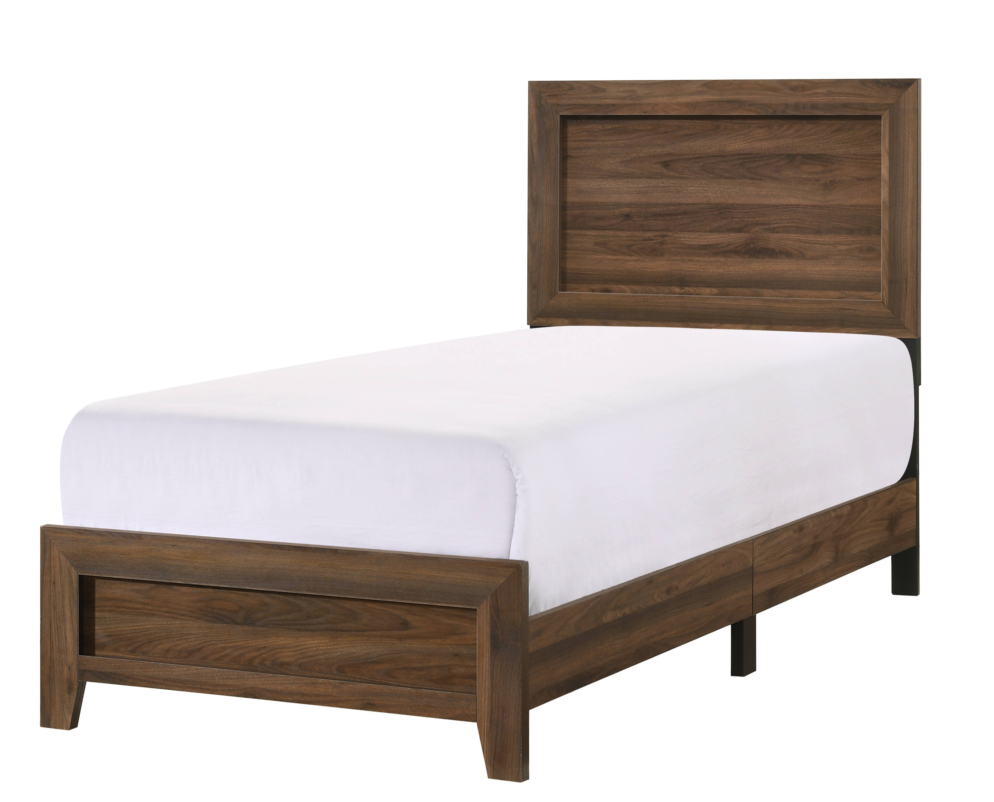 Crown Mark Millie Brown Cherry Twin Bed