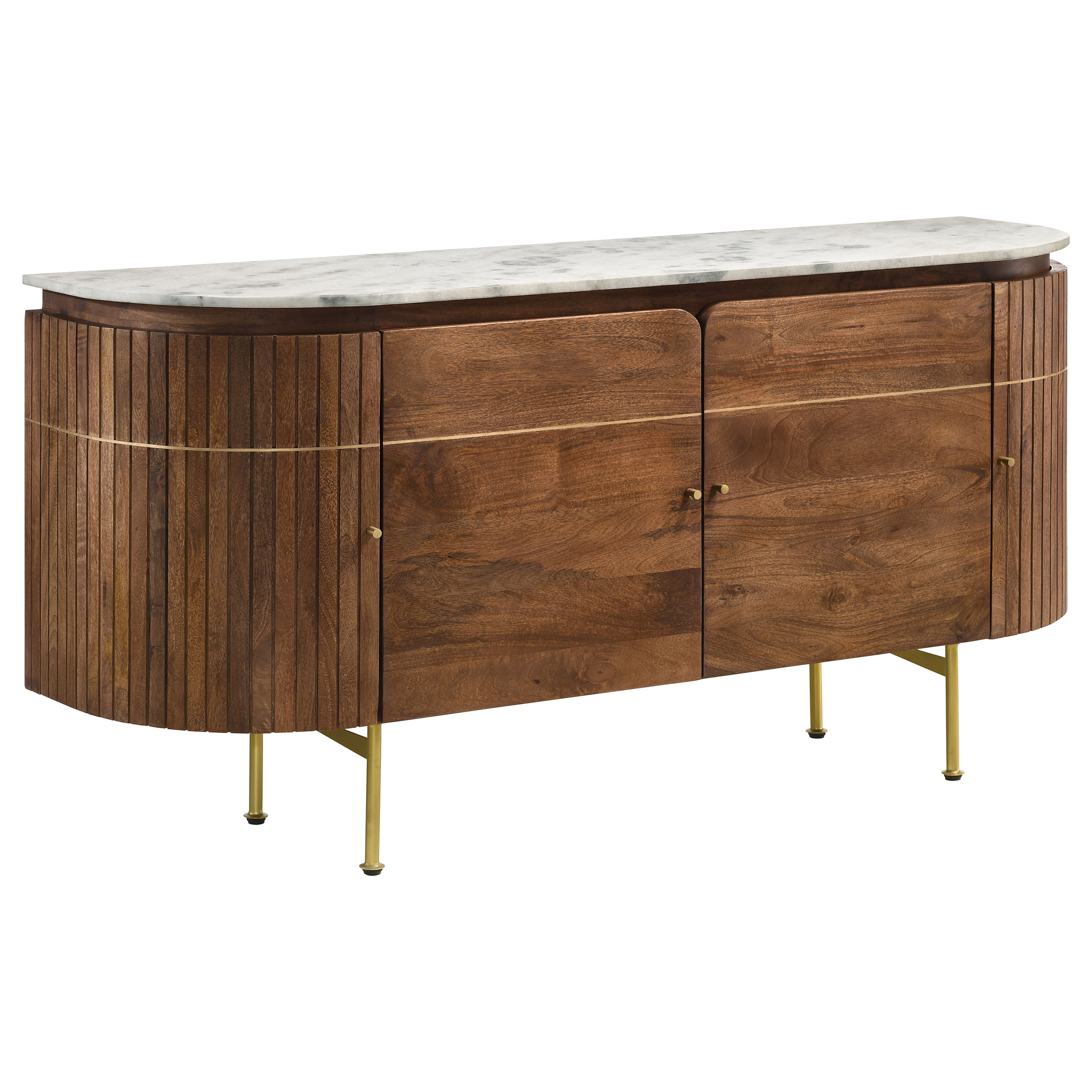 Coaster Furniture Ortega White Natural 4 Door Sideboard