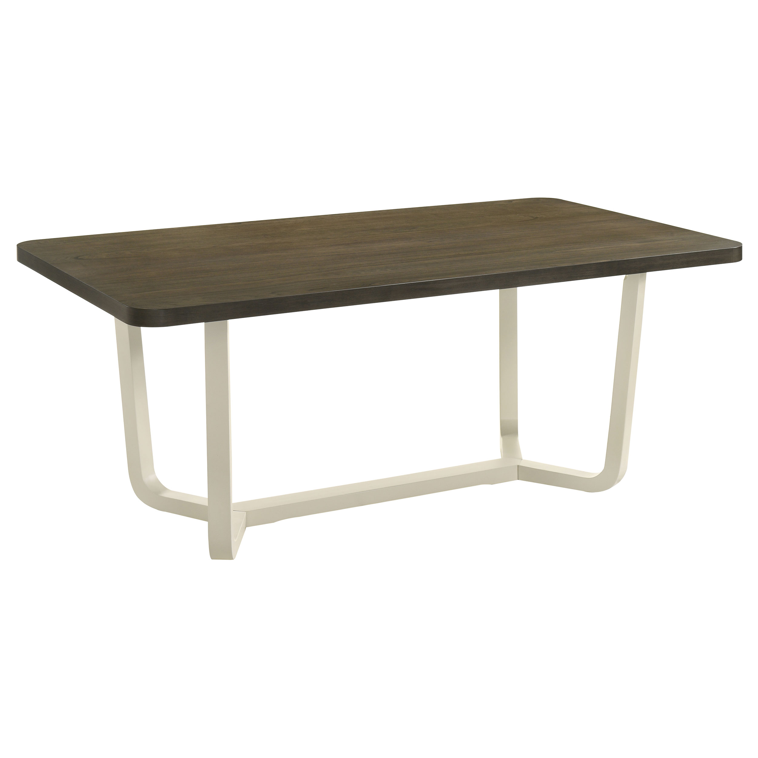 Coaster Furniture Biloxi Greyish Brown White Rectangular Dining Table