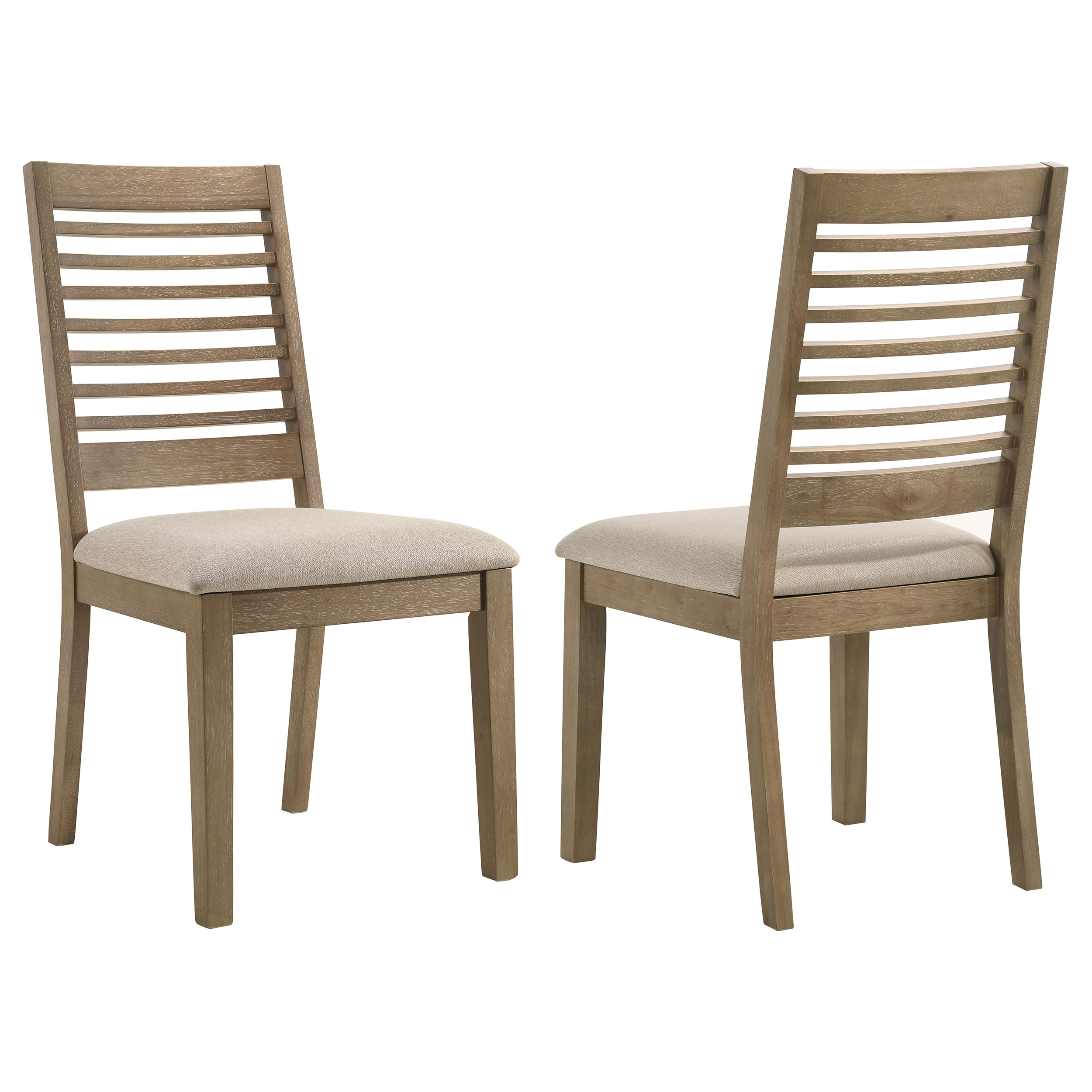 2 Coaster Furniture Scottsdale Washed Brown Dining Side Chairs