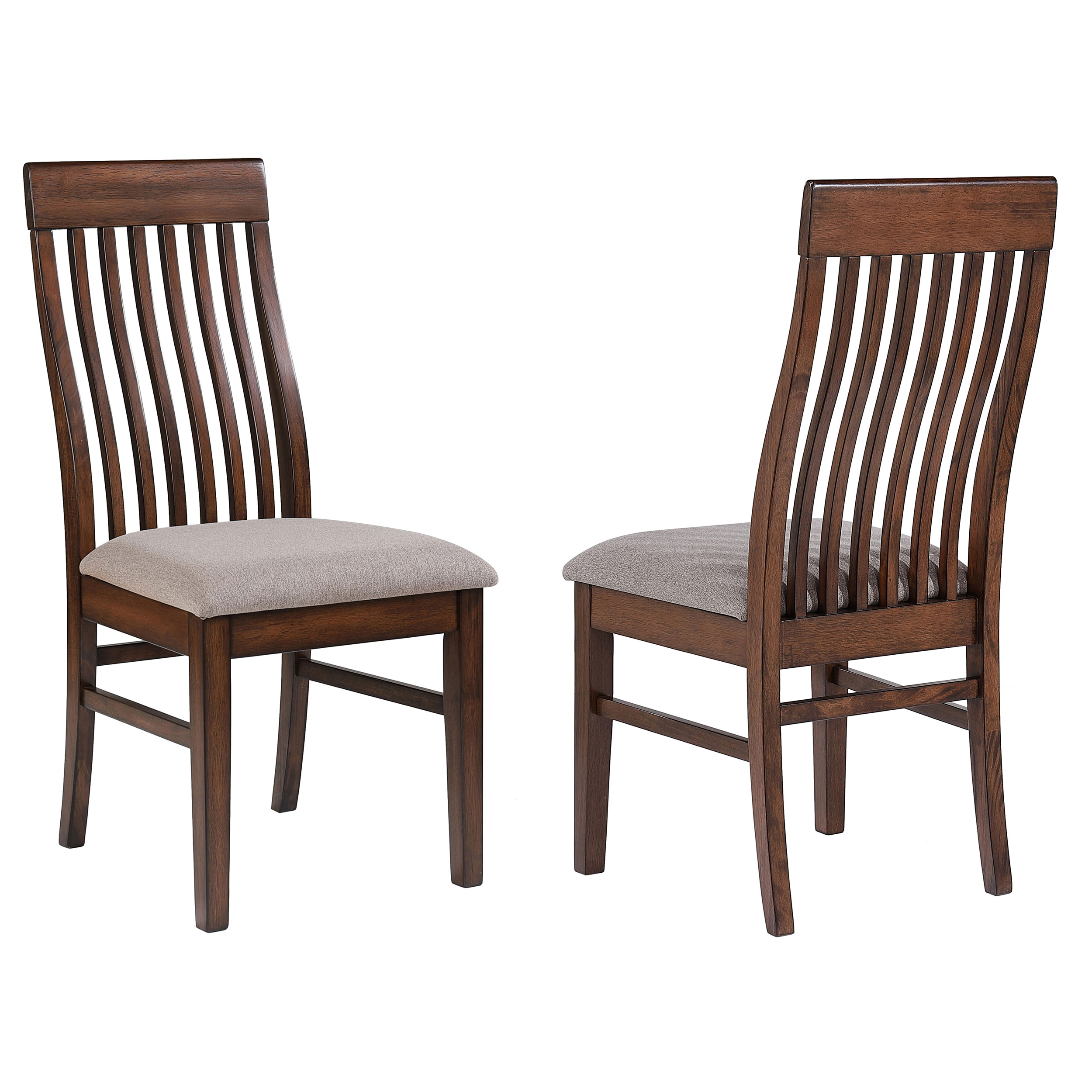 2 Coaster Furniture Briarwood Mango Oak Side Chairs