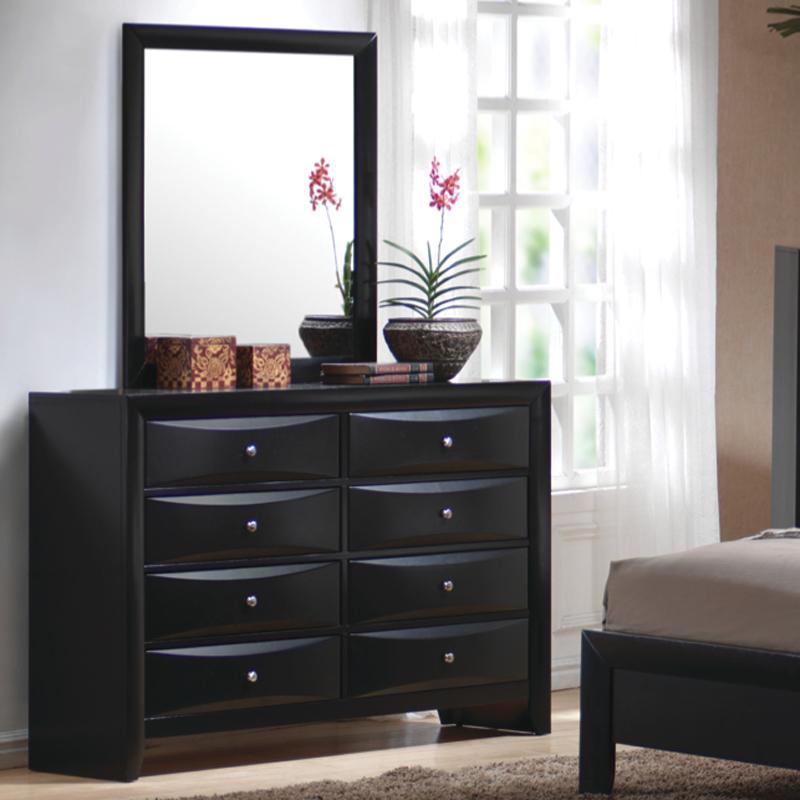 Coaster Furniture Briana Black Dresser and Mirror