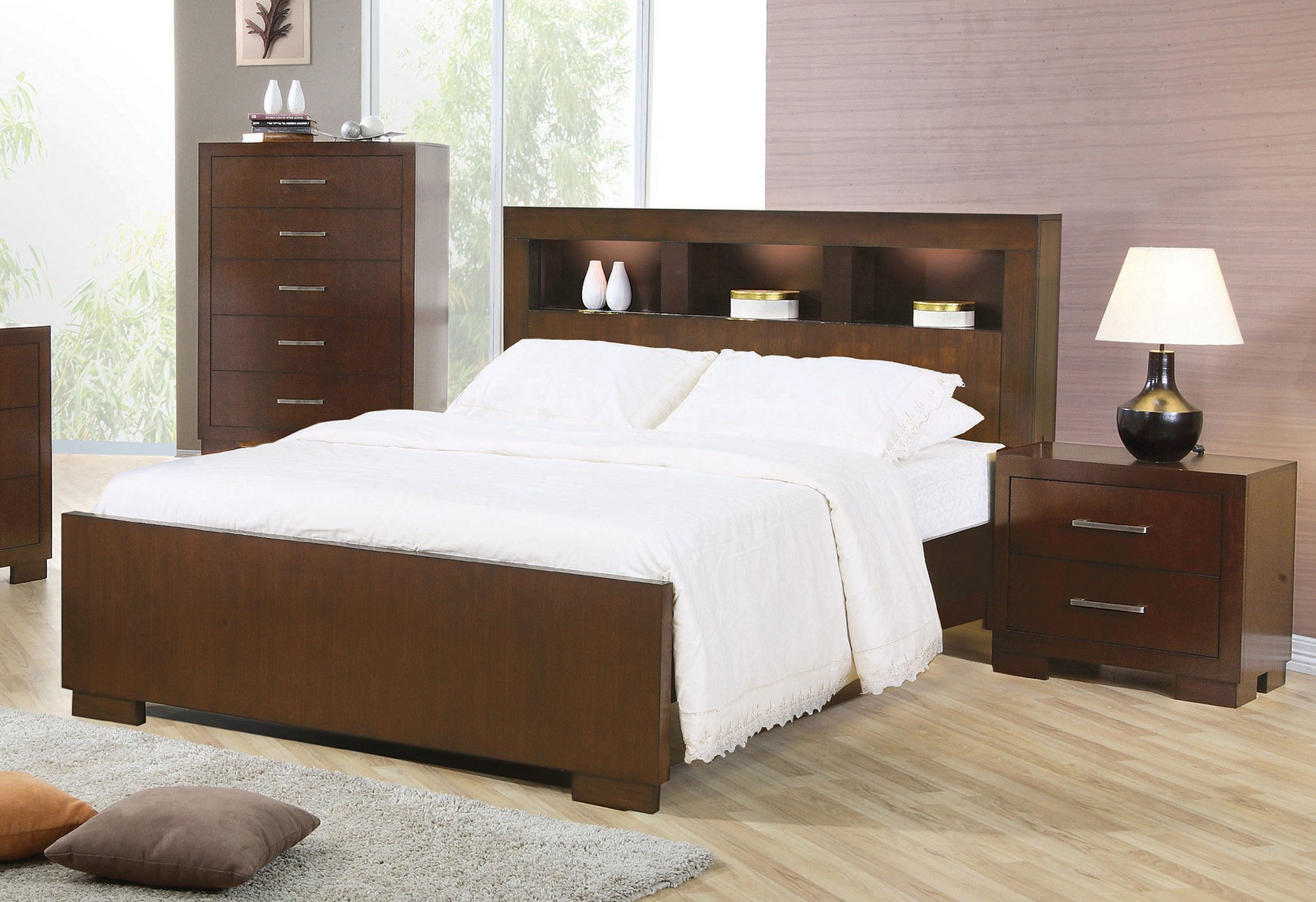 Coaster Furniture Jessica Cappuccino 2pc Bedroom Set With Cal King Bed