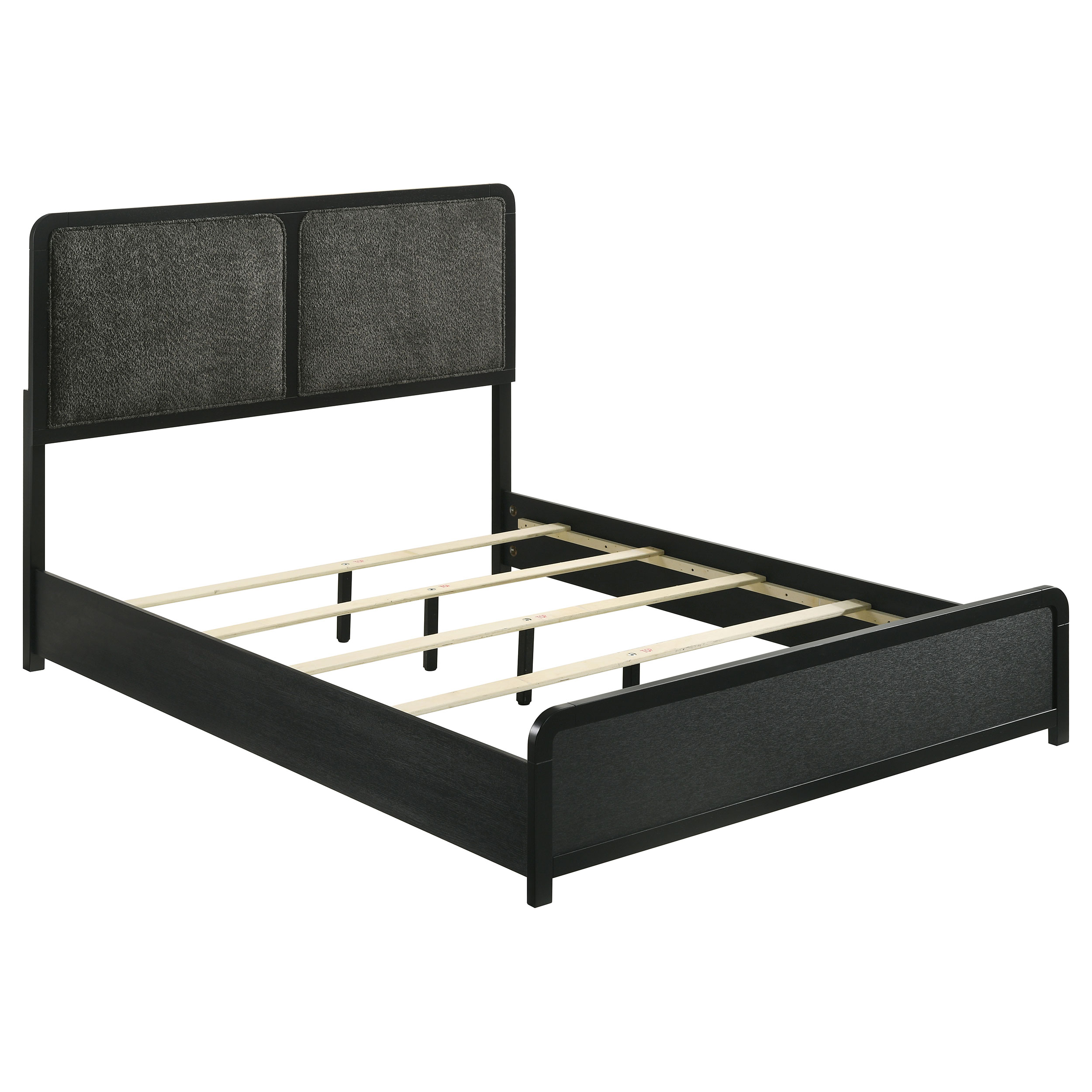 Coaster Furniture Cavelle Black King Upholstered Bed