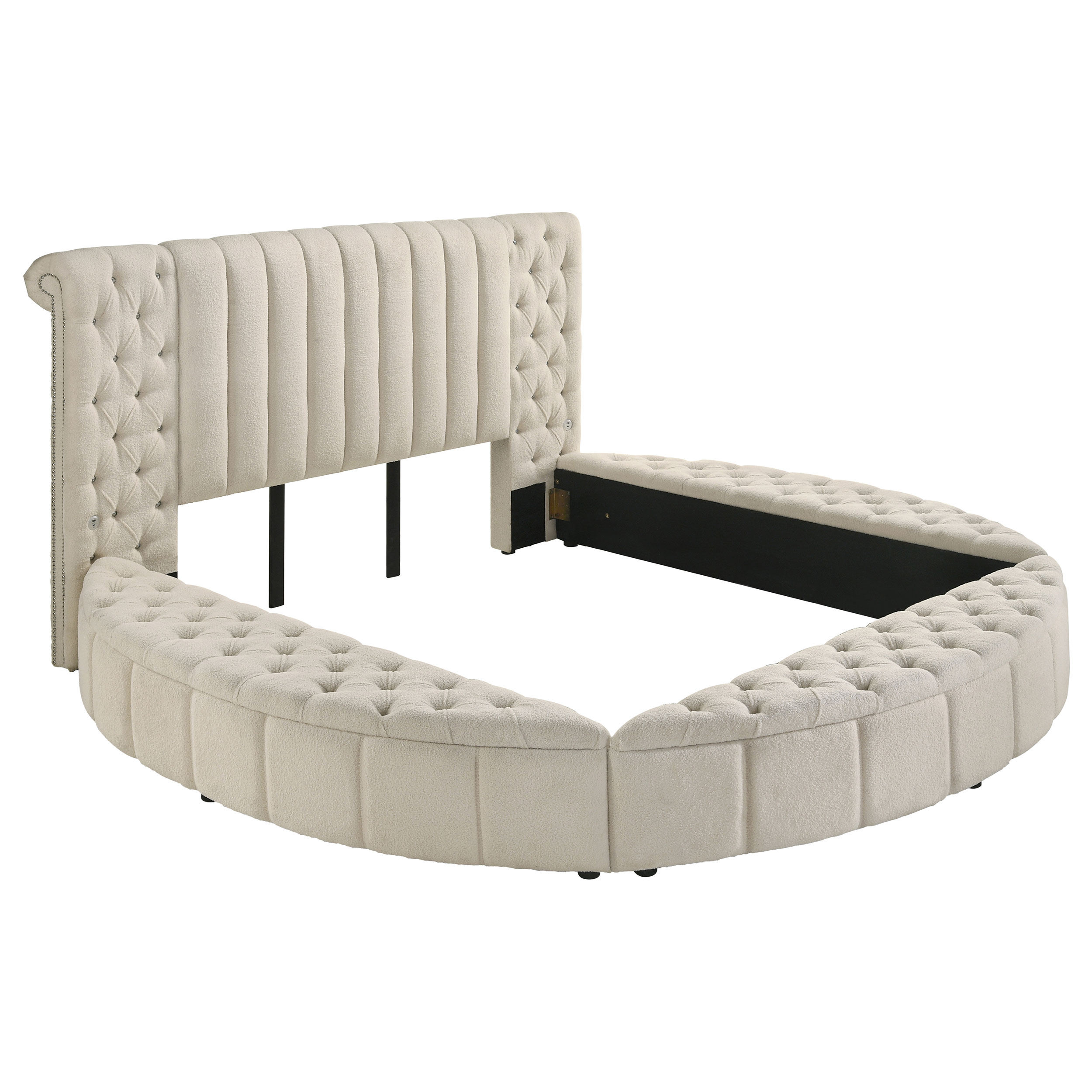 Coaster Furniture Sonya Ivory White King Storage Bed