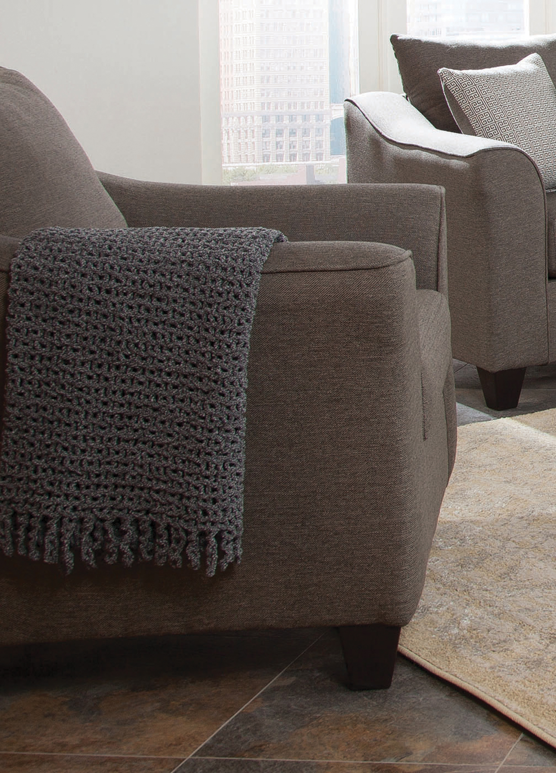 Coaster Furniture Salizar Charcoal Grey Accent Chair