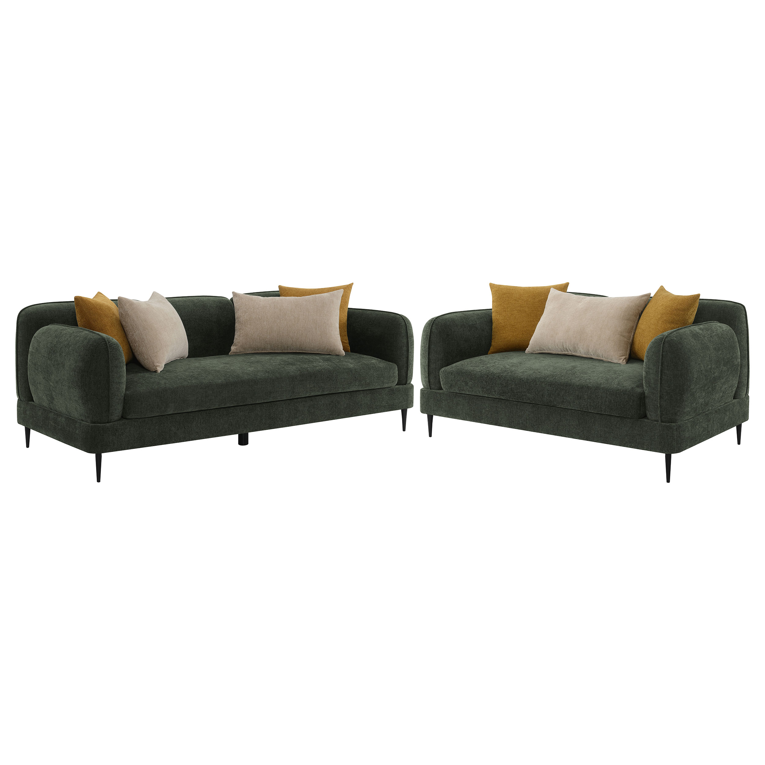 Coaster Furniture Jade Green 2pc Living Room Set
