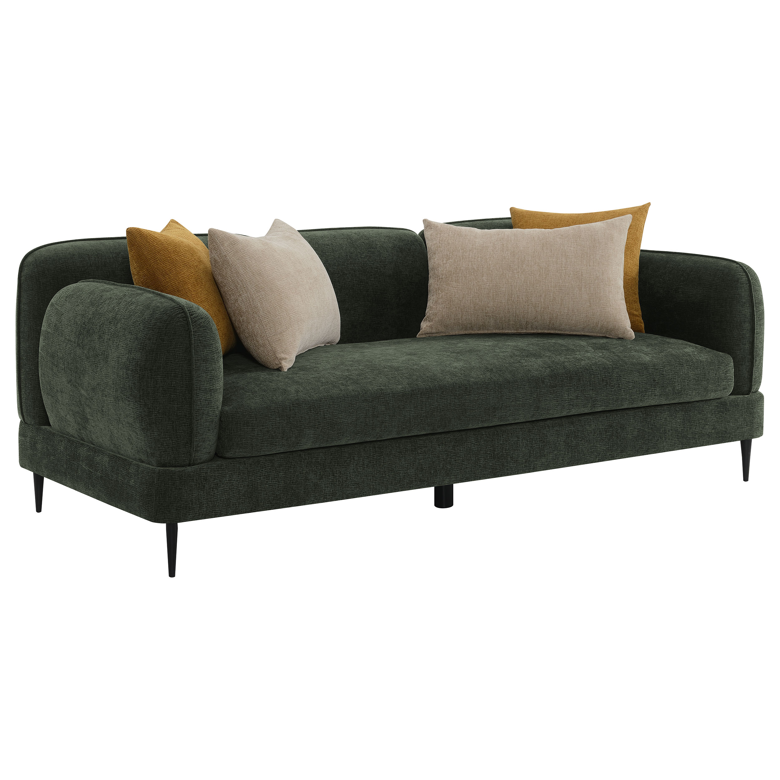 Coaster Furniture Jade Green Track Arm Sofa