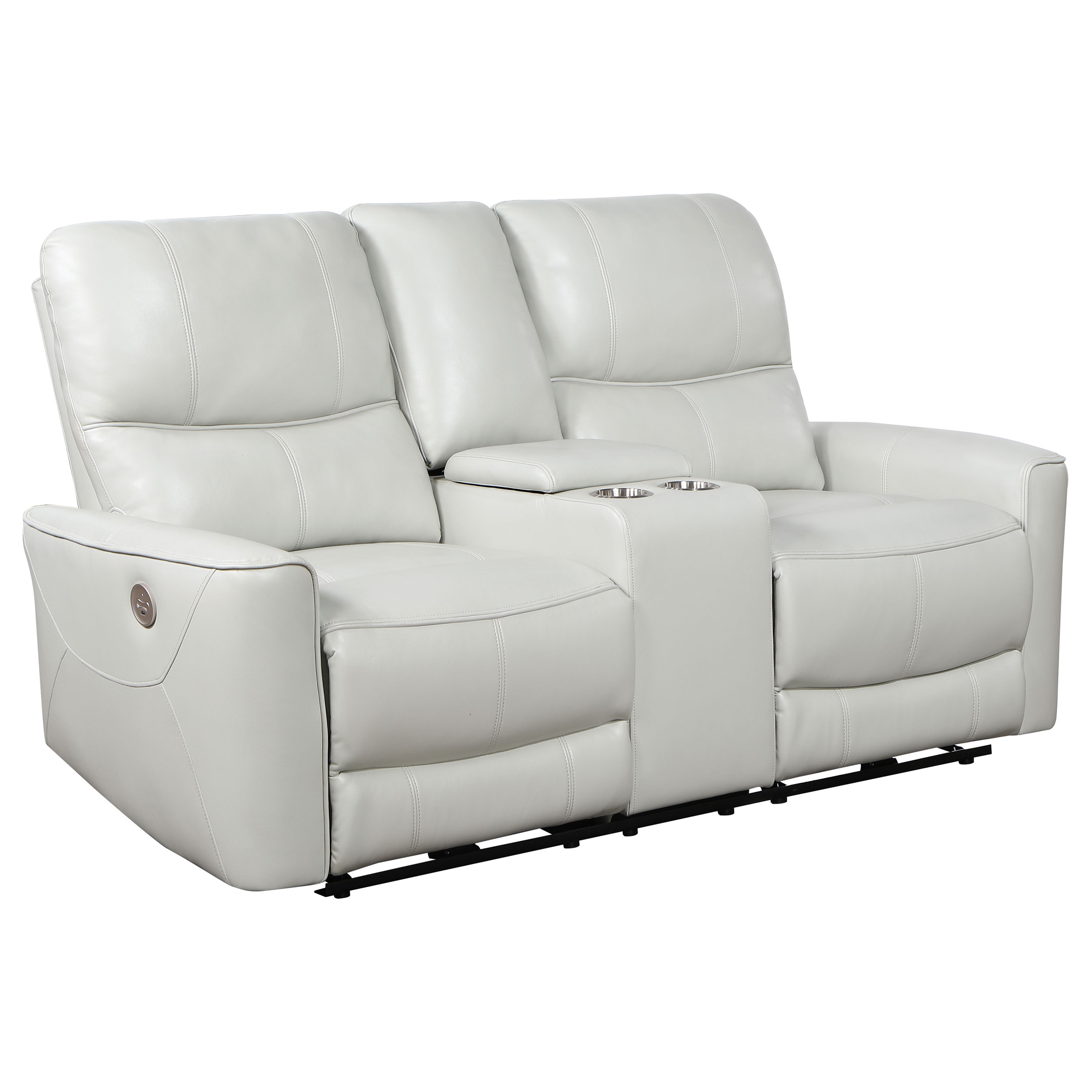 Coaster Furniture Greenfield White Power Reclining Loveseat