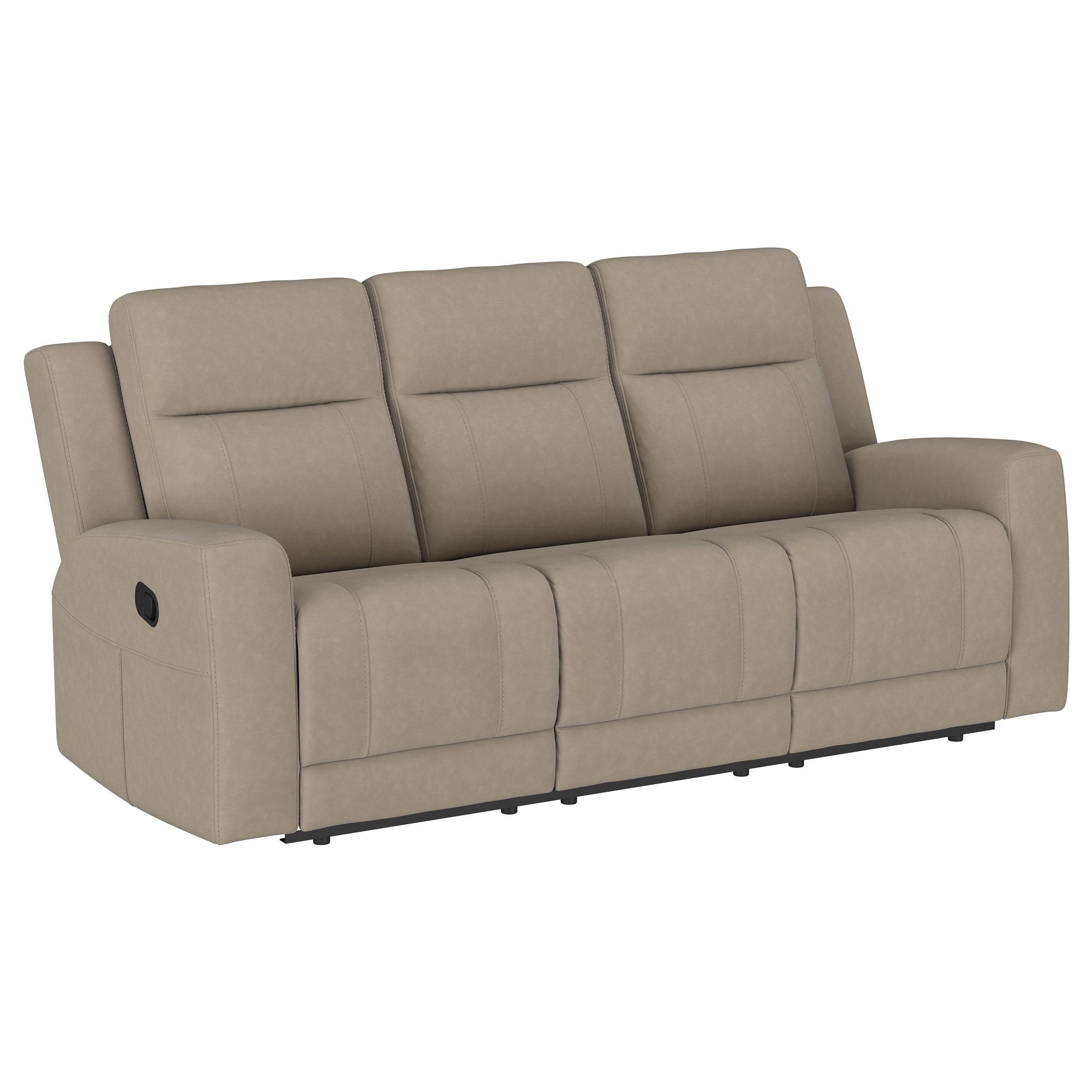Coaster Furniture Brentwood Taupe Brown Motion Reclining Sofa